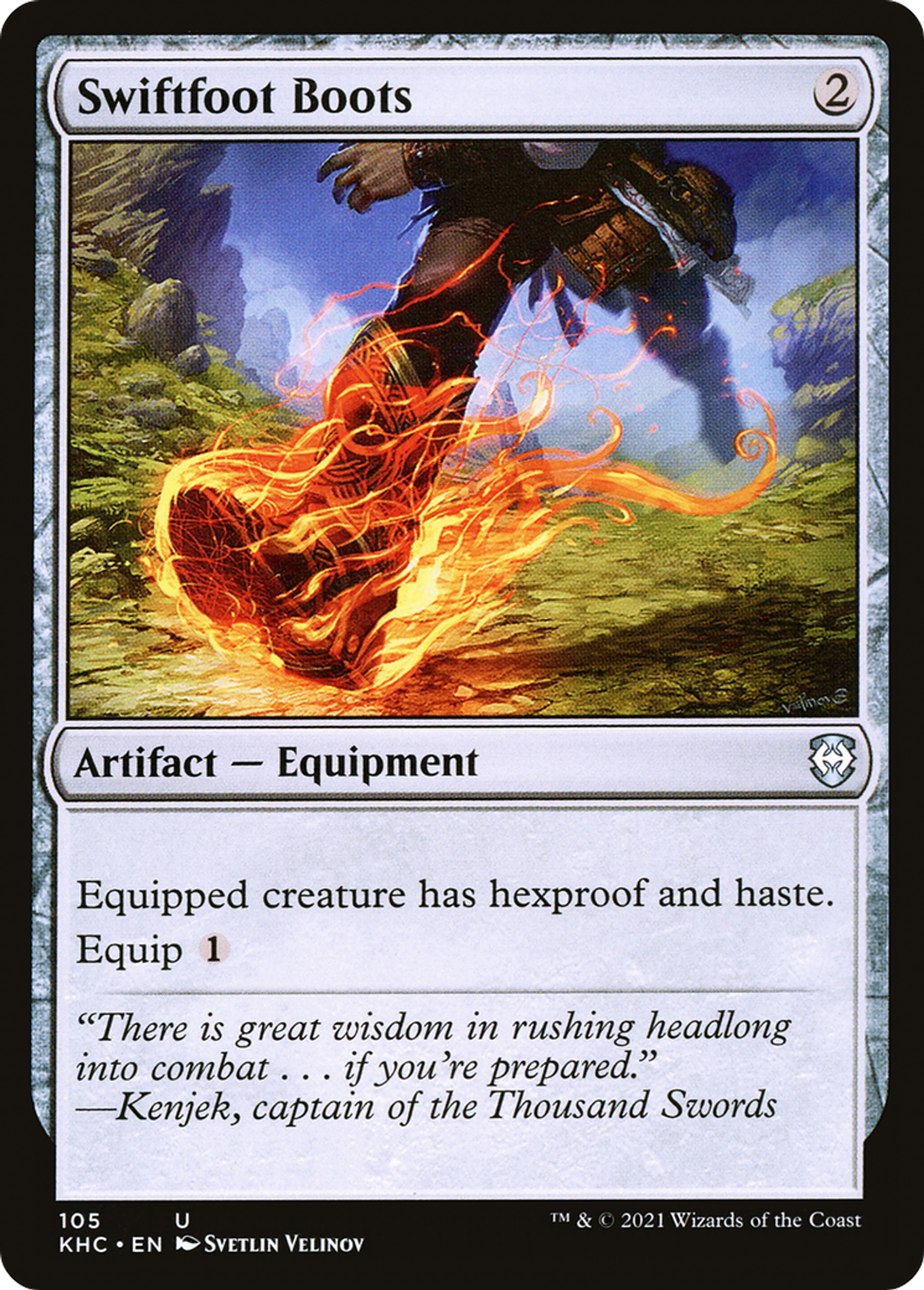 Swiftfoot Boots — Kaldheim Commander — Magic: The Gathering