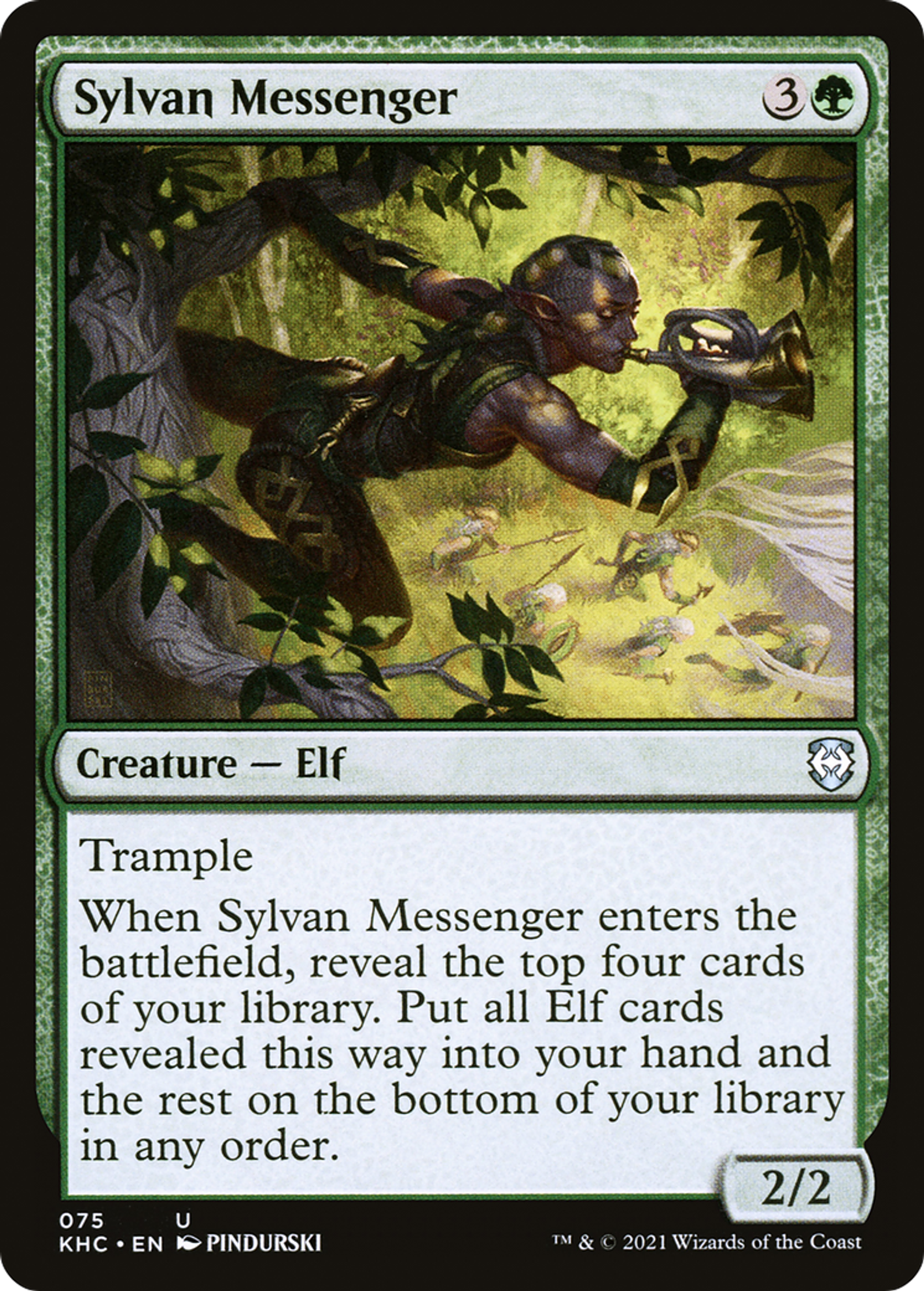 Sylvan Messenger — Kaldheim Commander — Magic: The Gathering