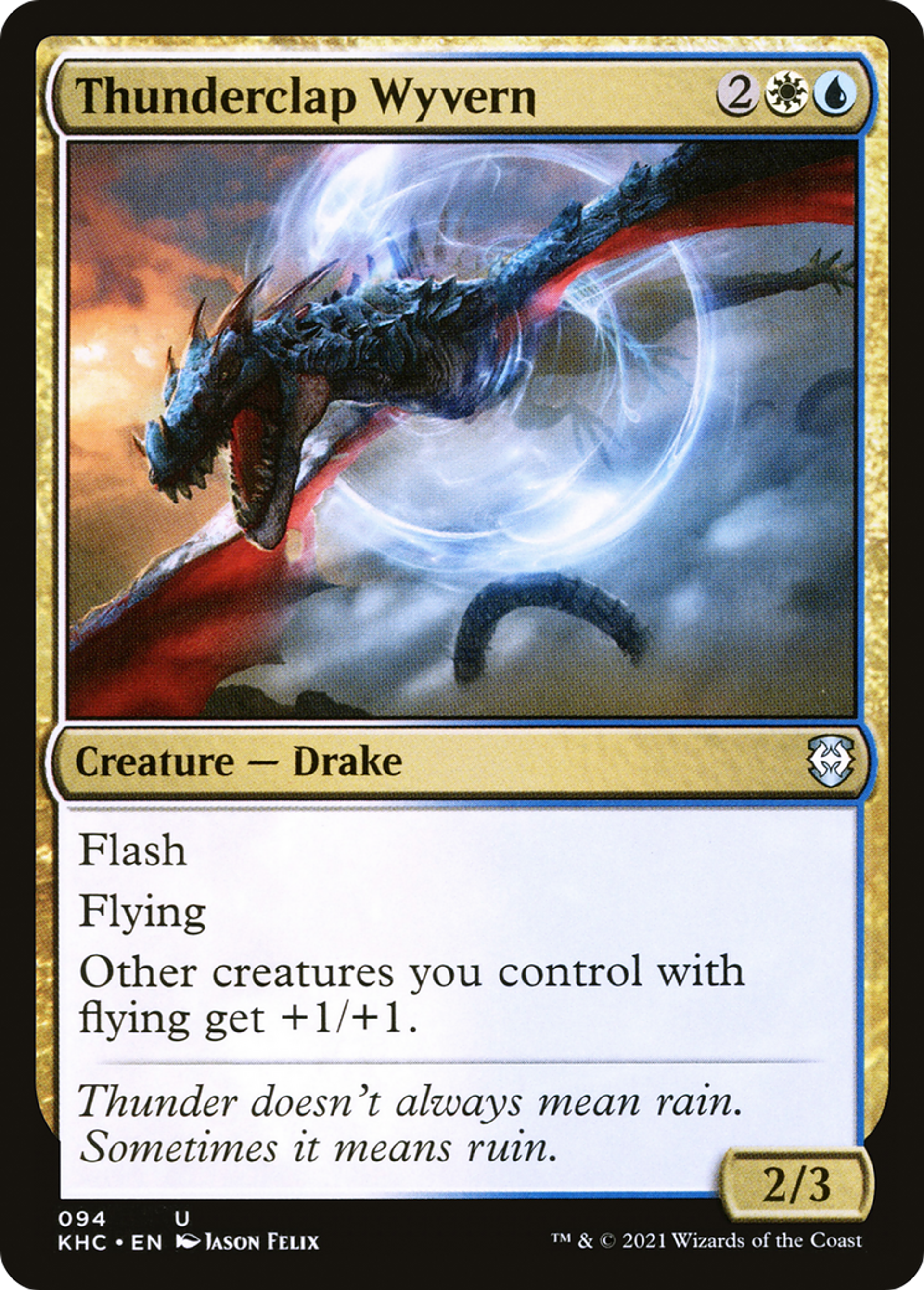Thunderclap Wyvern — Kaldheim Commander — Magic: The Gathering