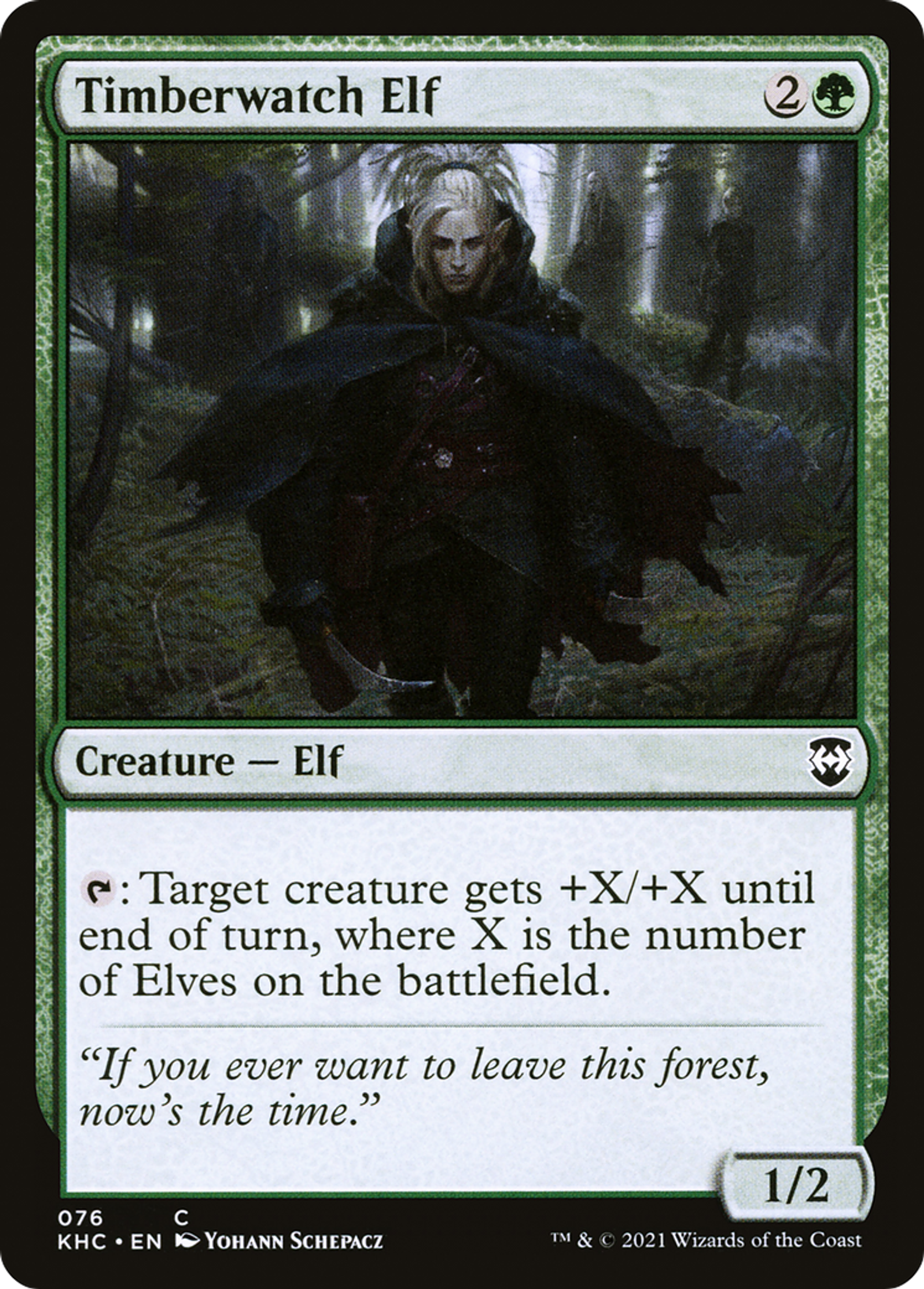 Timberwatch Elf — Kaldheim Commander — Magic: The Gathering