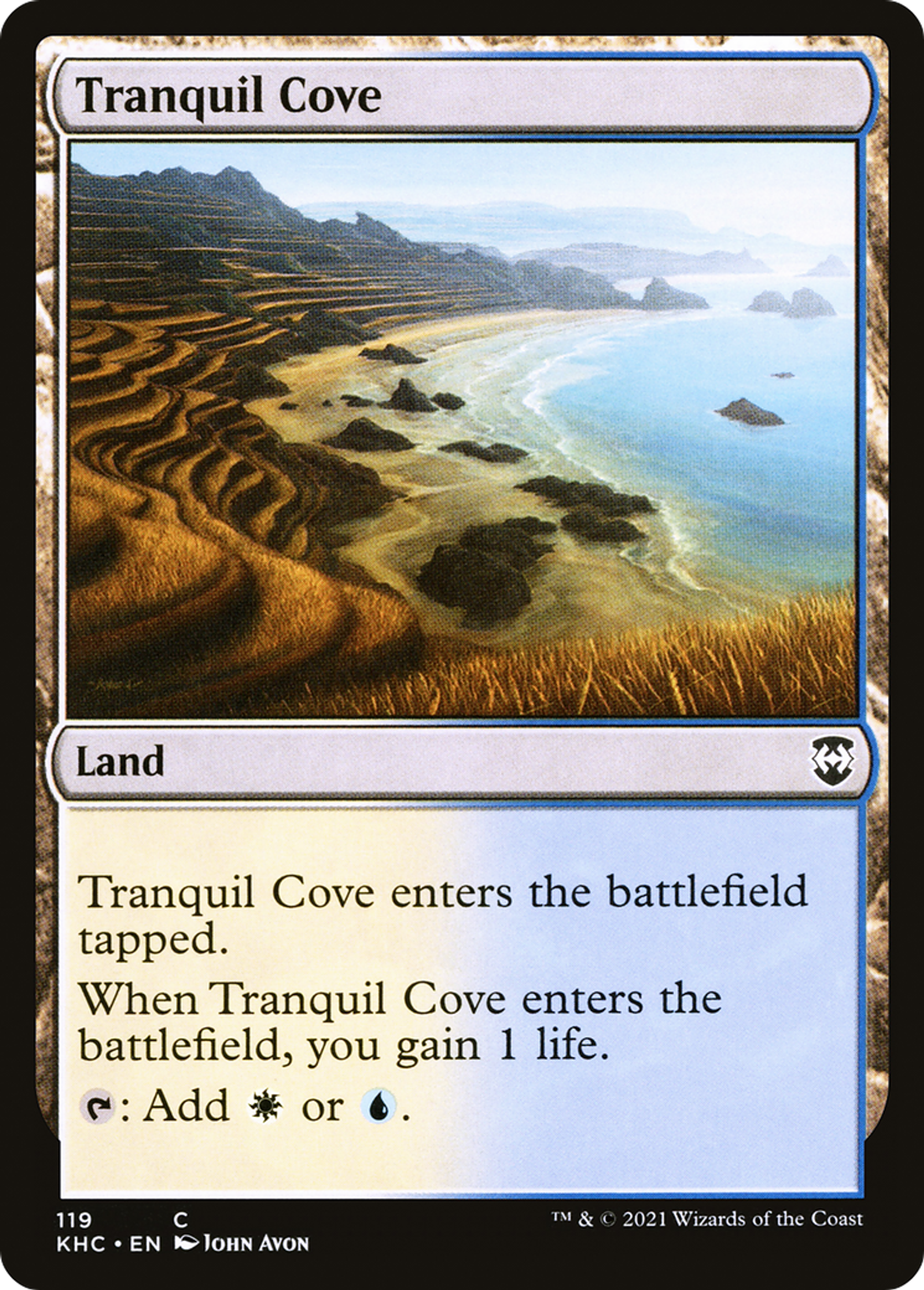 Tranquil Cove — Kaldheim Commander — Magic: The Gathering