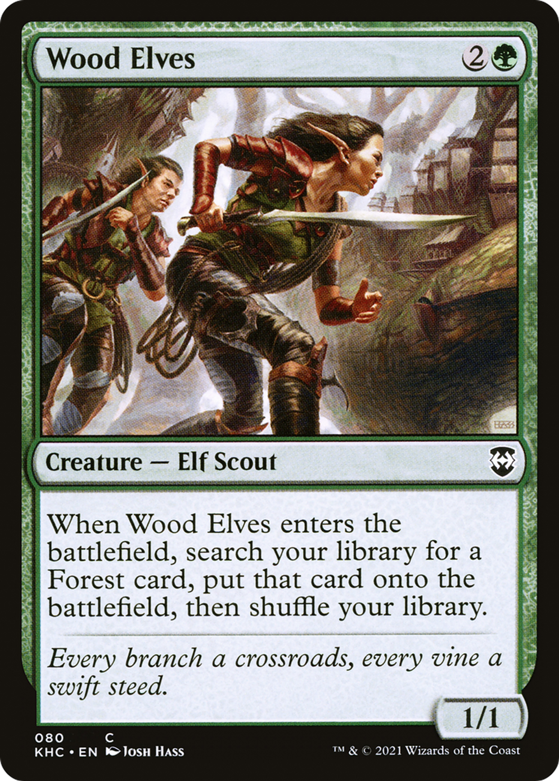 Wood Elves — Kaldheim Commander — Magic: The Gathering