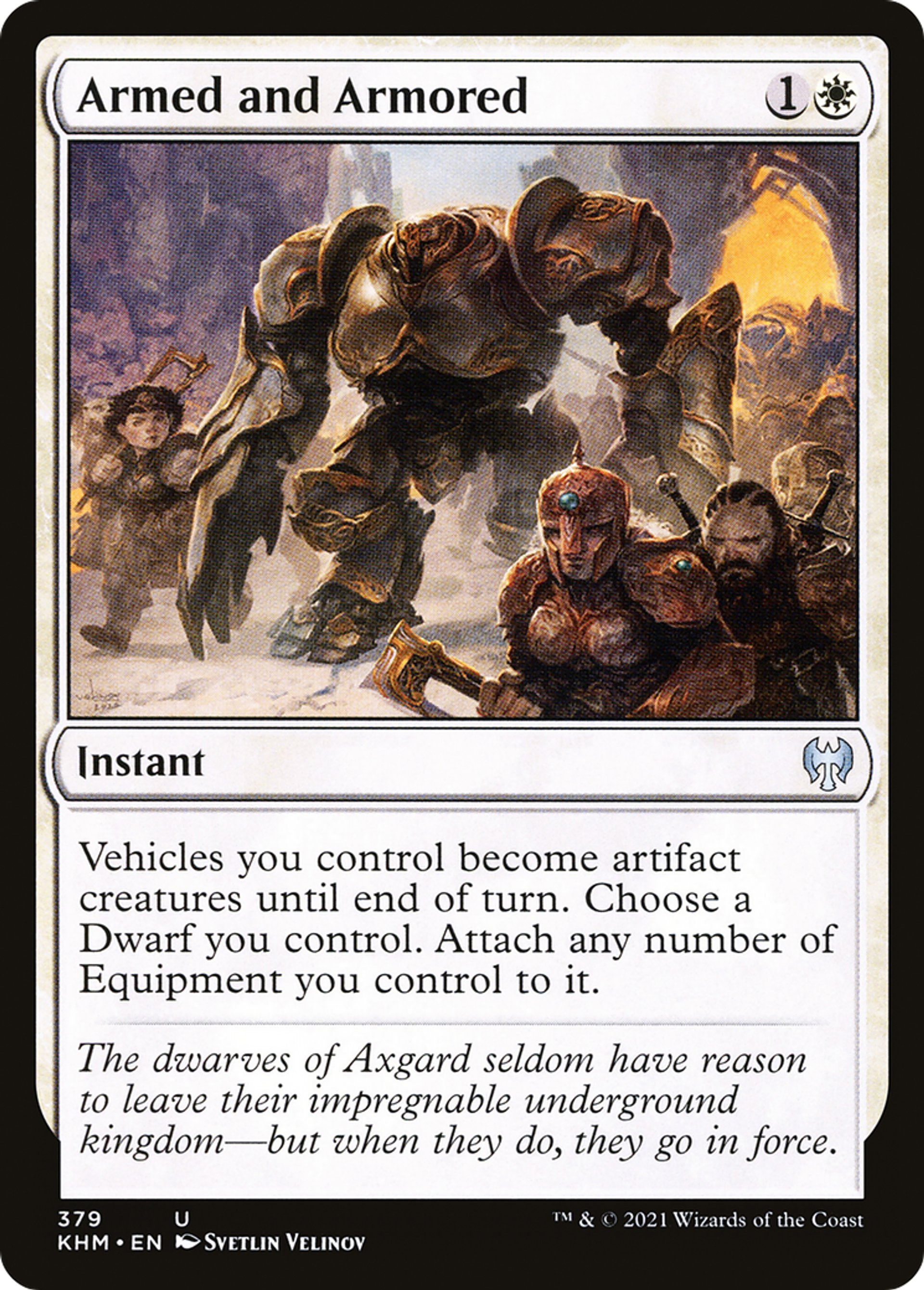 Armed and Armored — Kaldheim — Magic: The Gathering