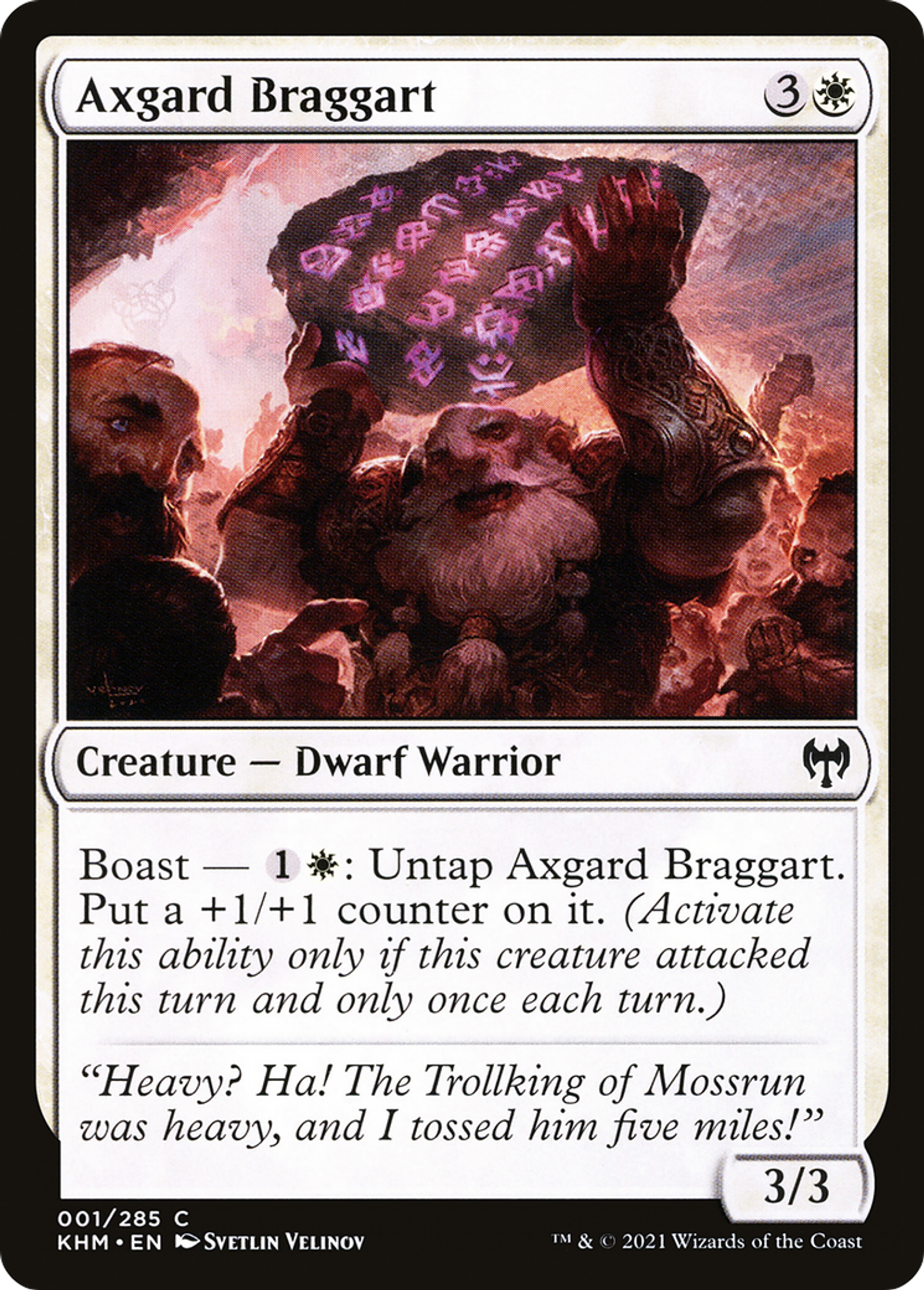 Axgard Braggart — Kaldheim — Magic: The Gathering