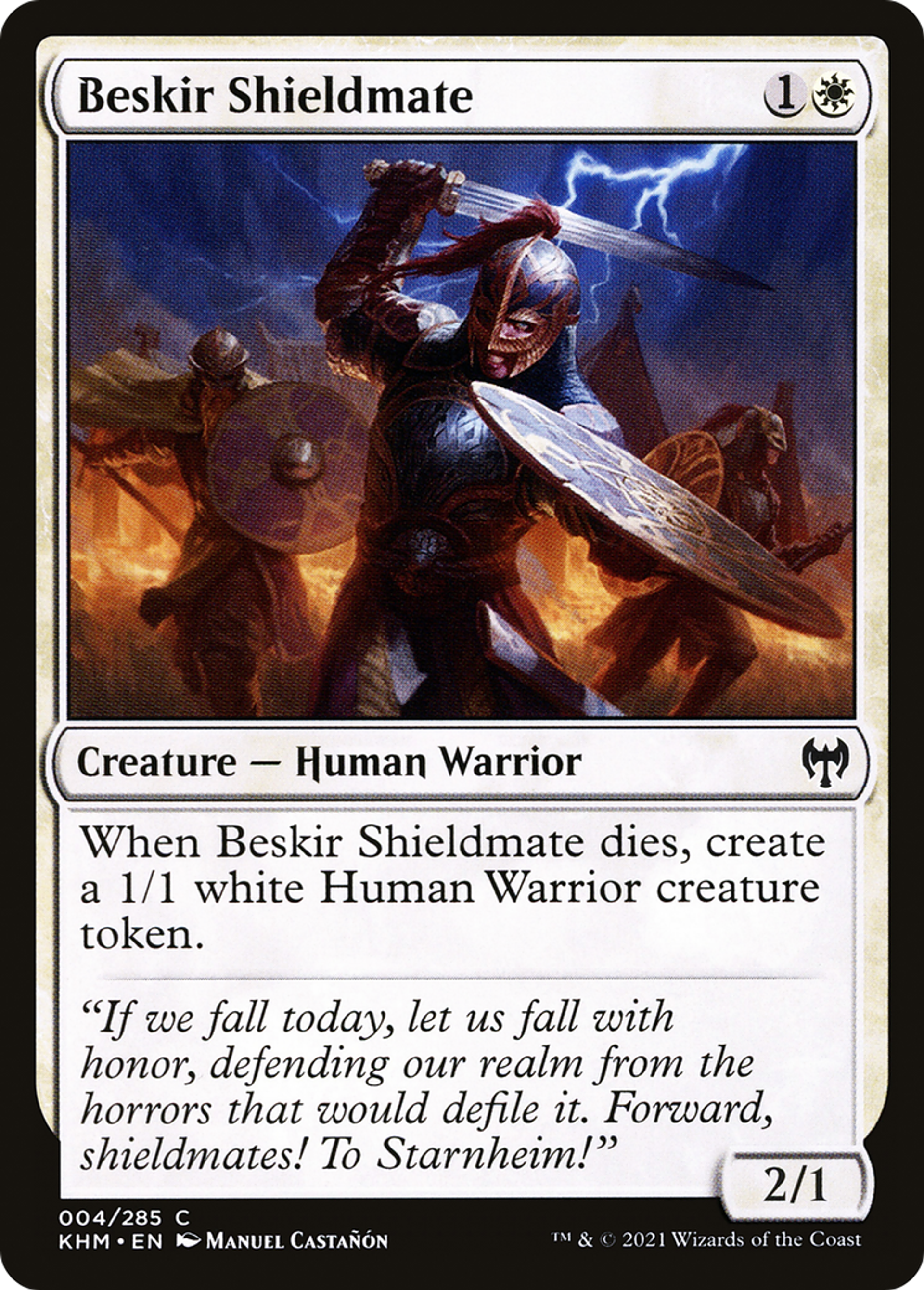Beskir Shieldmate — Kaldheim — Magic: The Gathering