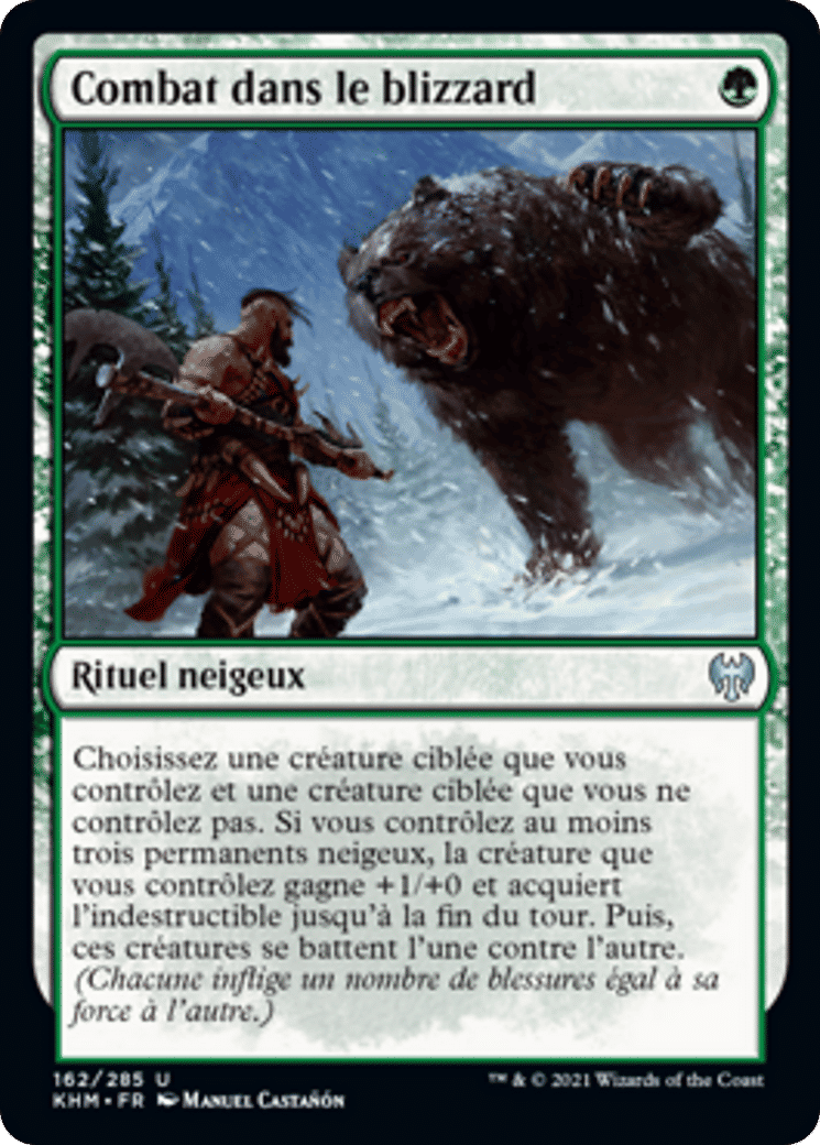 Combat dans le blizzard — Kaldheim — Magic: The Gathering
