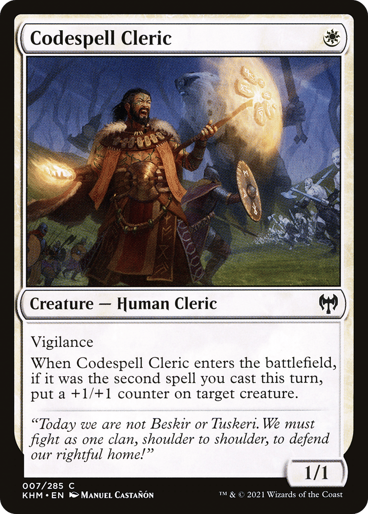 Codespell Cleric — Kaldheim — Magic: The Gathering