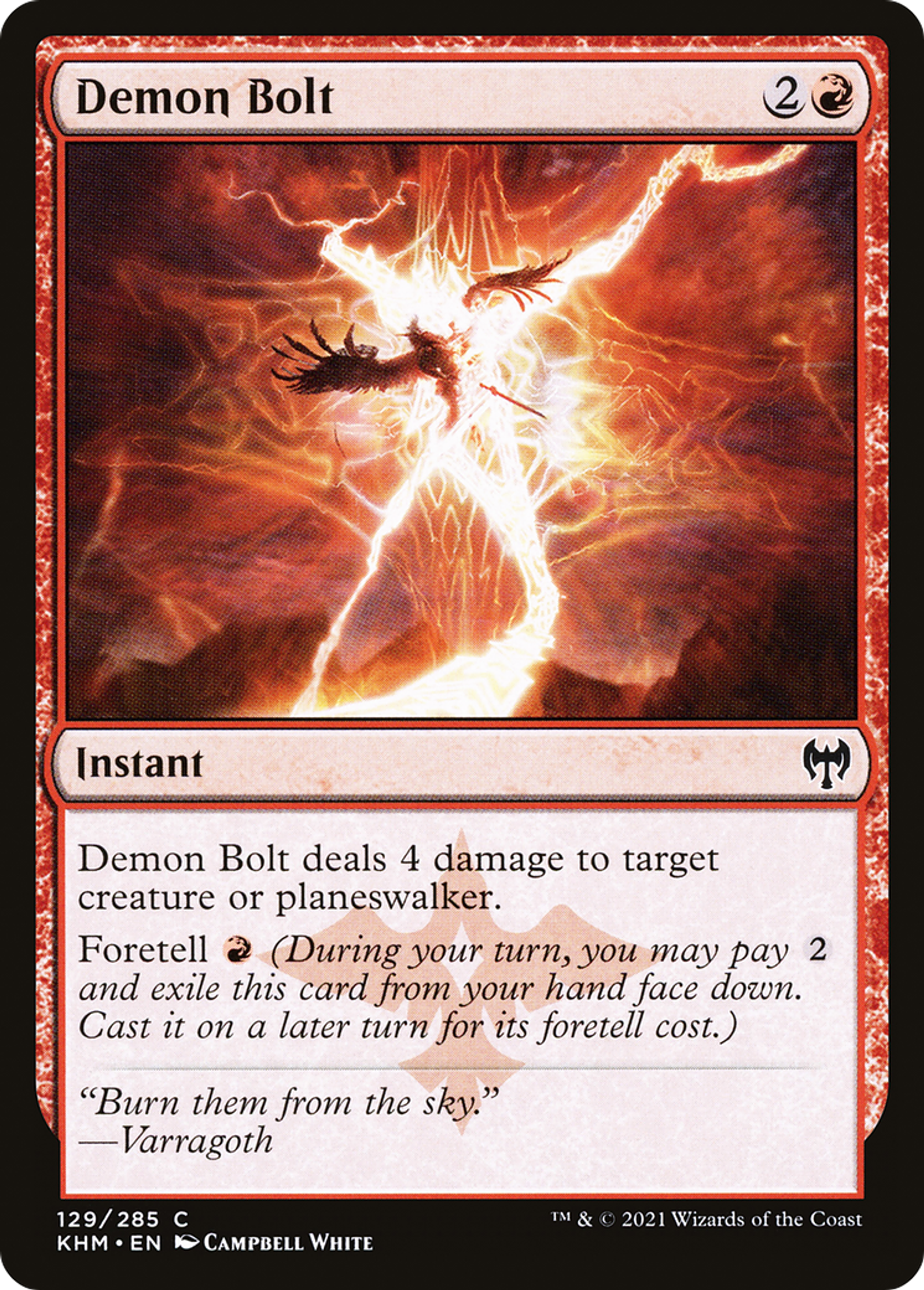 Demon Bolt — Kaldheim — Magic: The Gathering