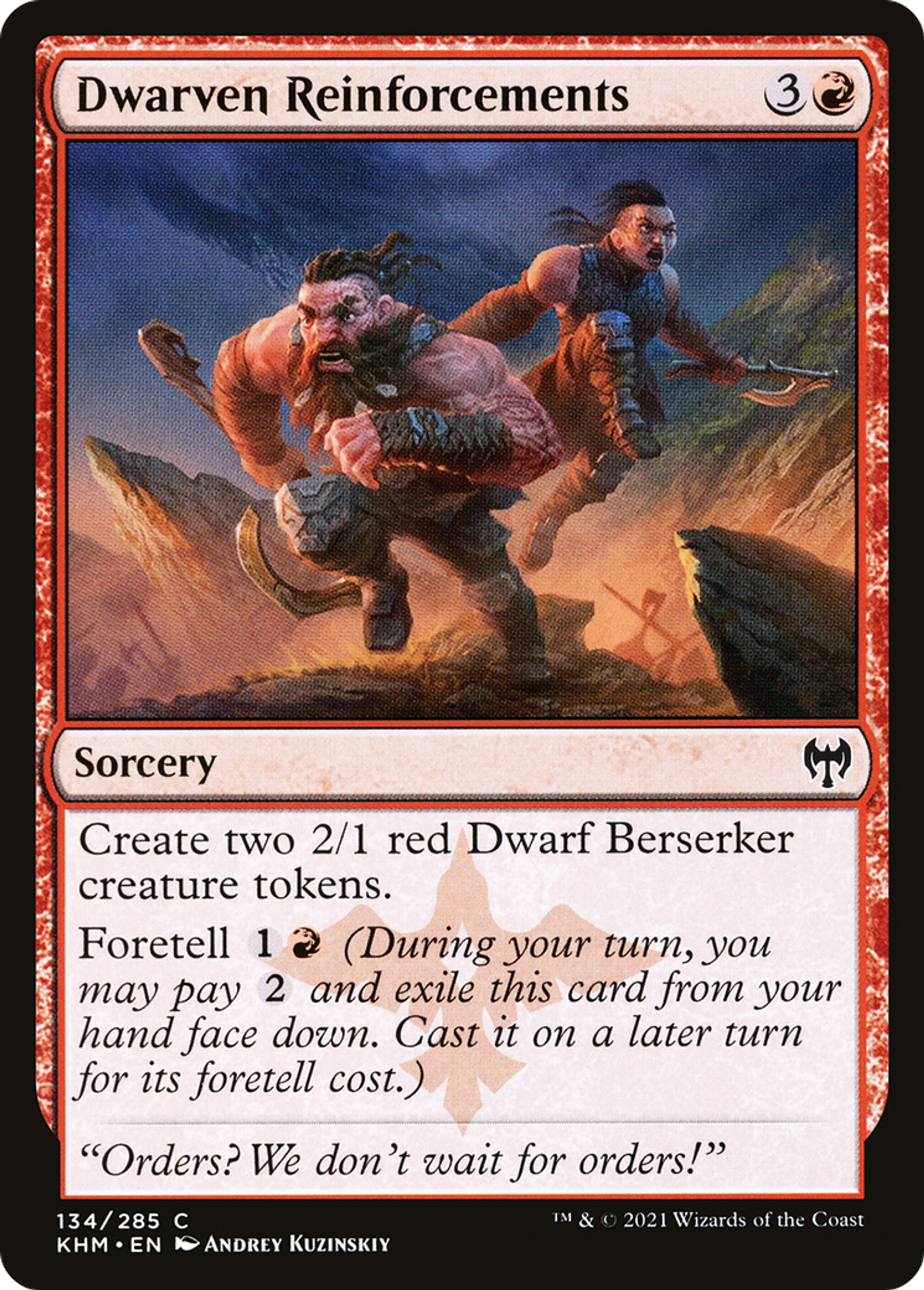 Dwarven Reinforcements — Kaldheim — Magic: The Gathering