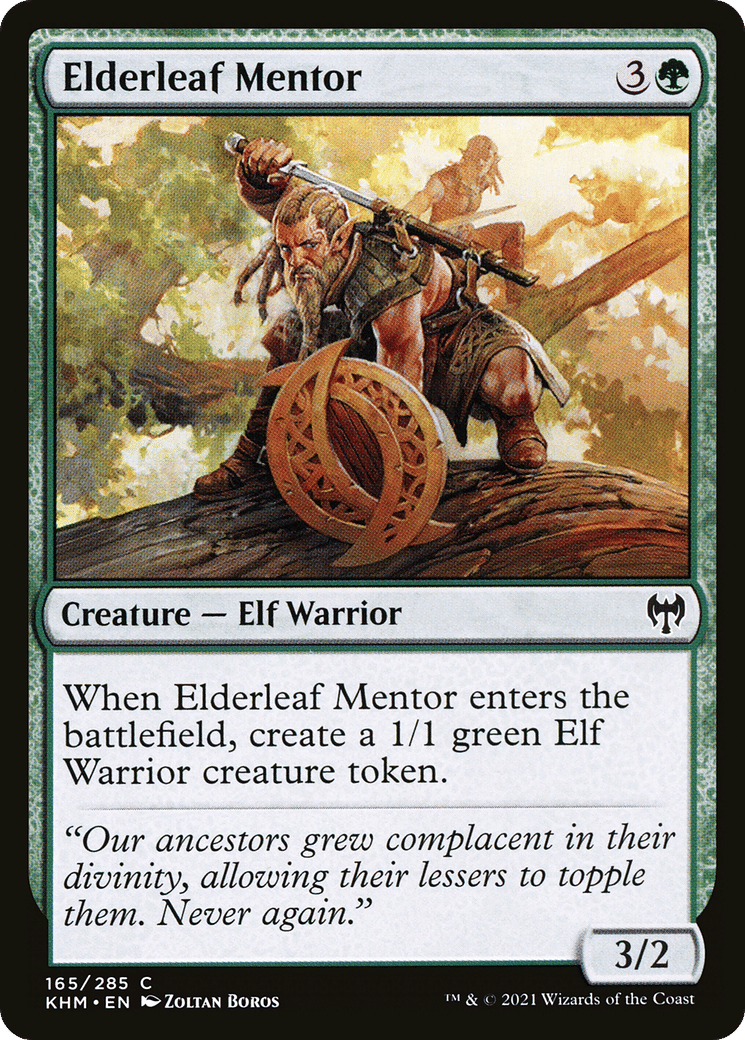 Elderleaf Mentor — Kaldheim — Magic: The Gathering