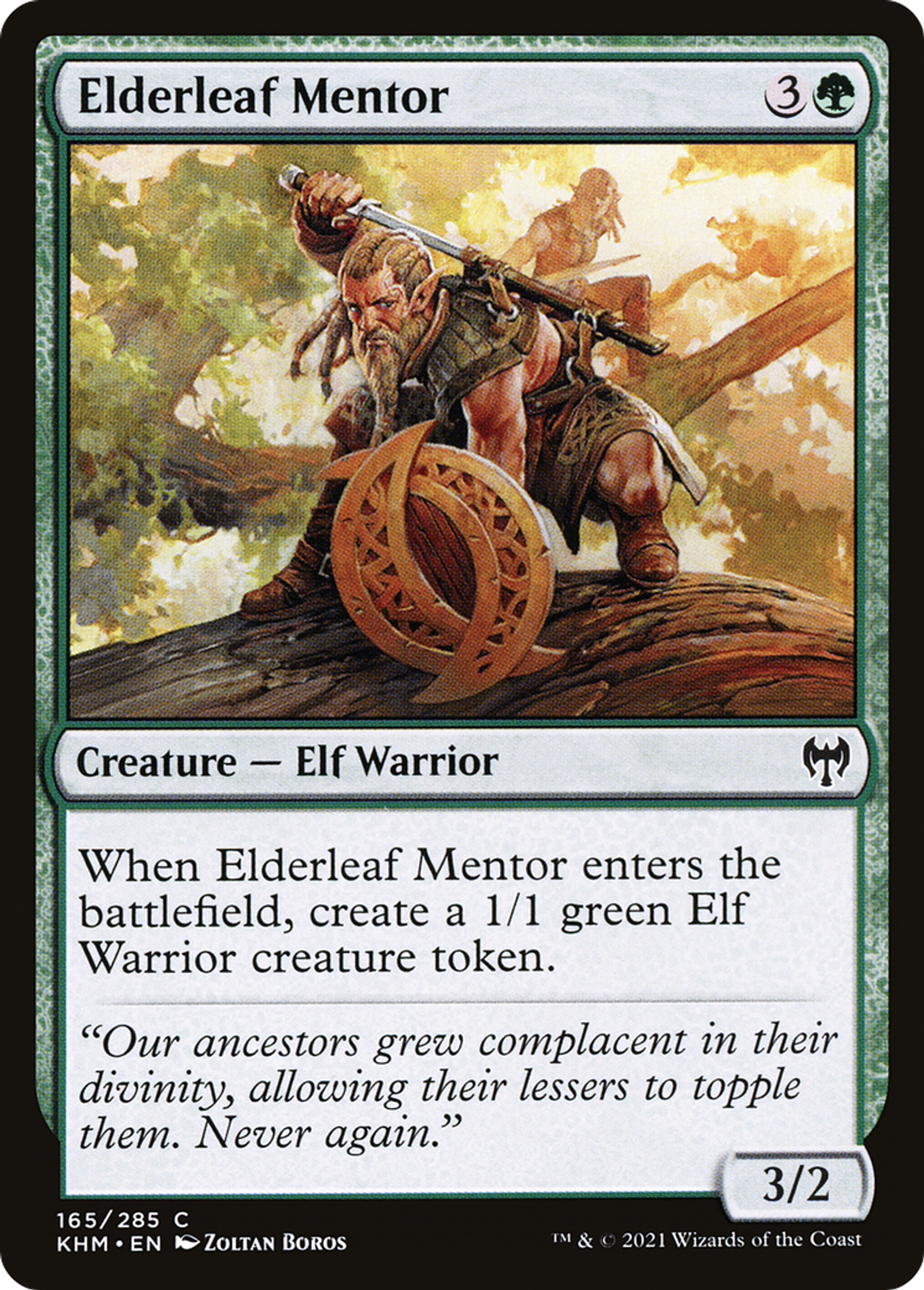 Elderleaf Mentor — Kaldheim — Magic: The Gathering