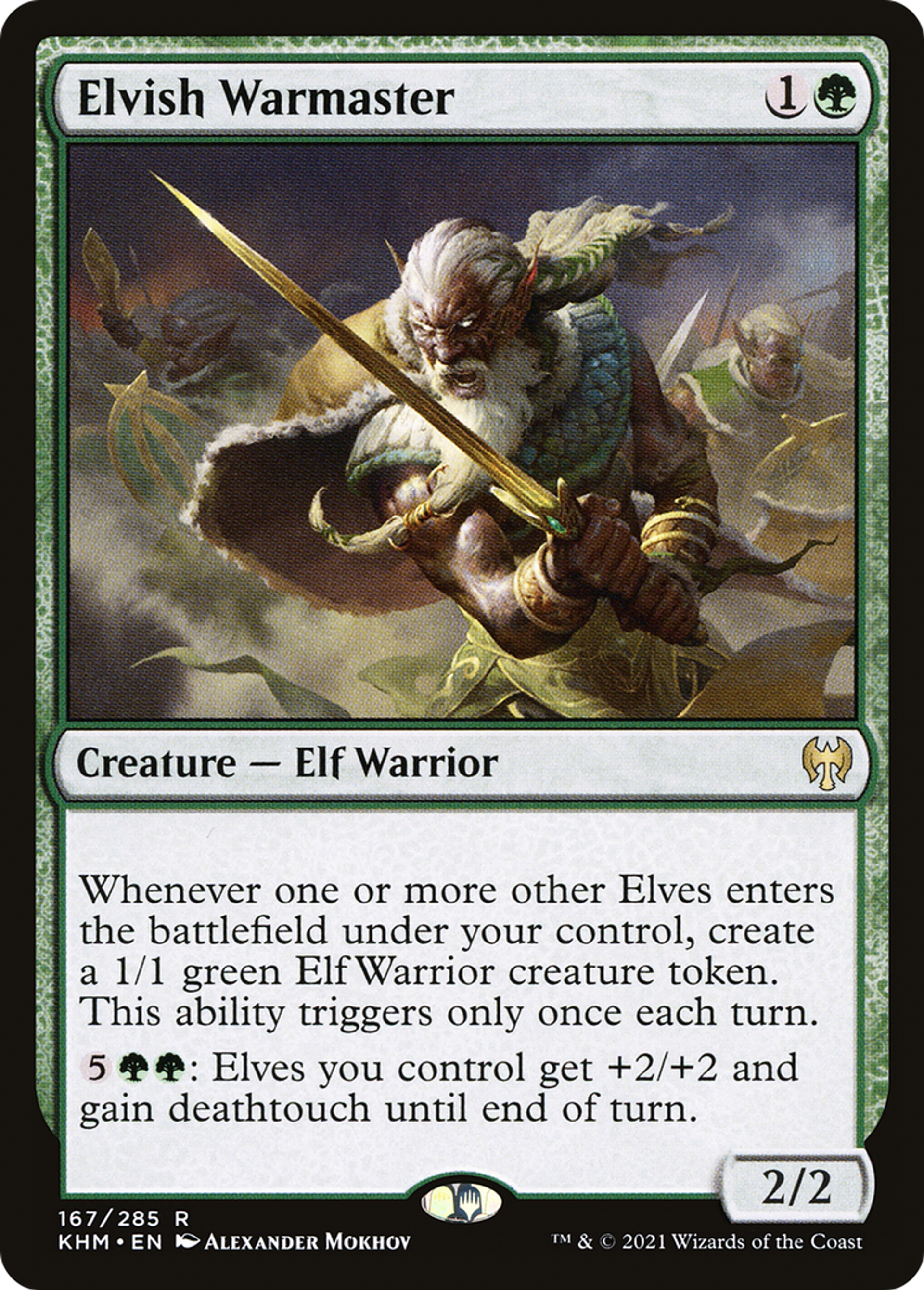 Elvish Warmaster — Kaldheim — Magic: The Gathering