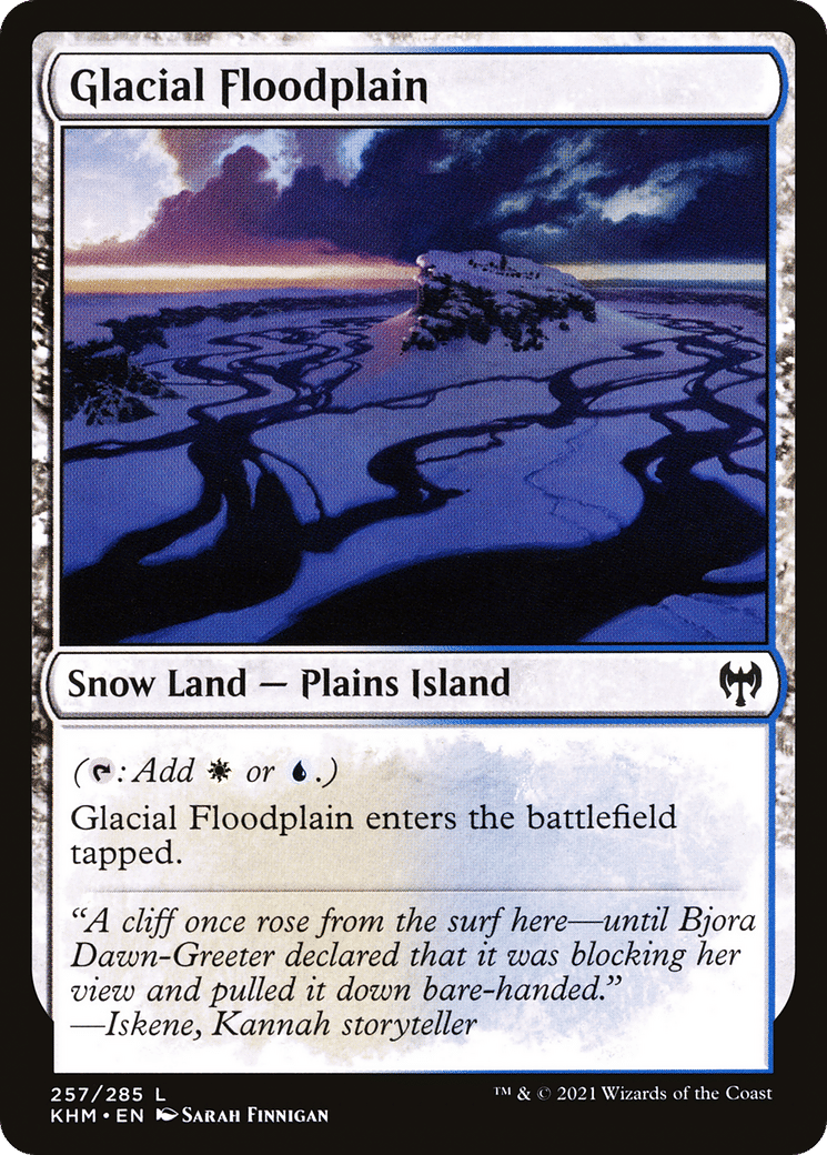 Glacial Floodplain — Kaldheim — Magic: The Gathering