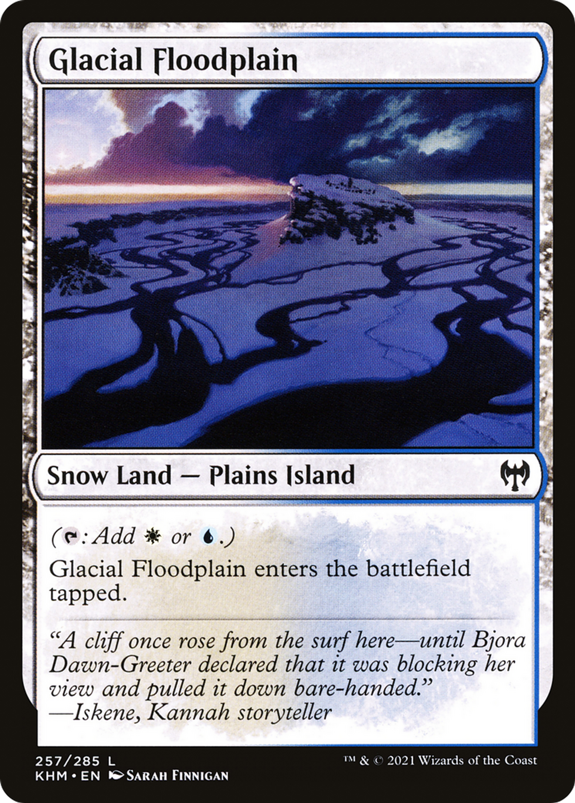 Plaine d'inondation glaciale — Kaldheim — Magic: The Gathering