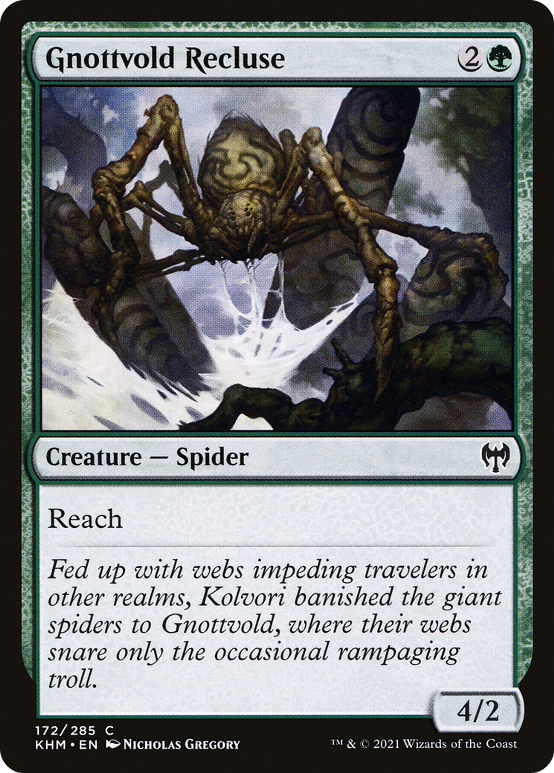 Gnottvold Recluse — Kaldheim — Magic: The Gathering
