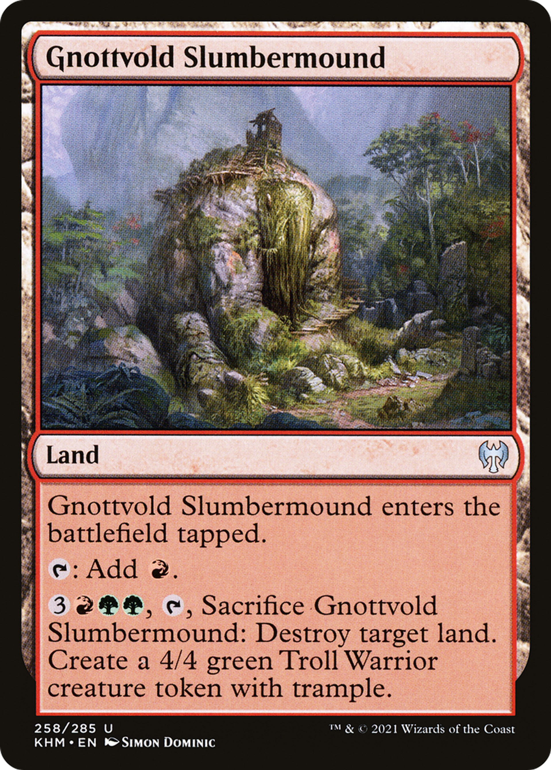 Montdormant de Gnottvold — Kaldheim — Magic: The Gathering