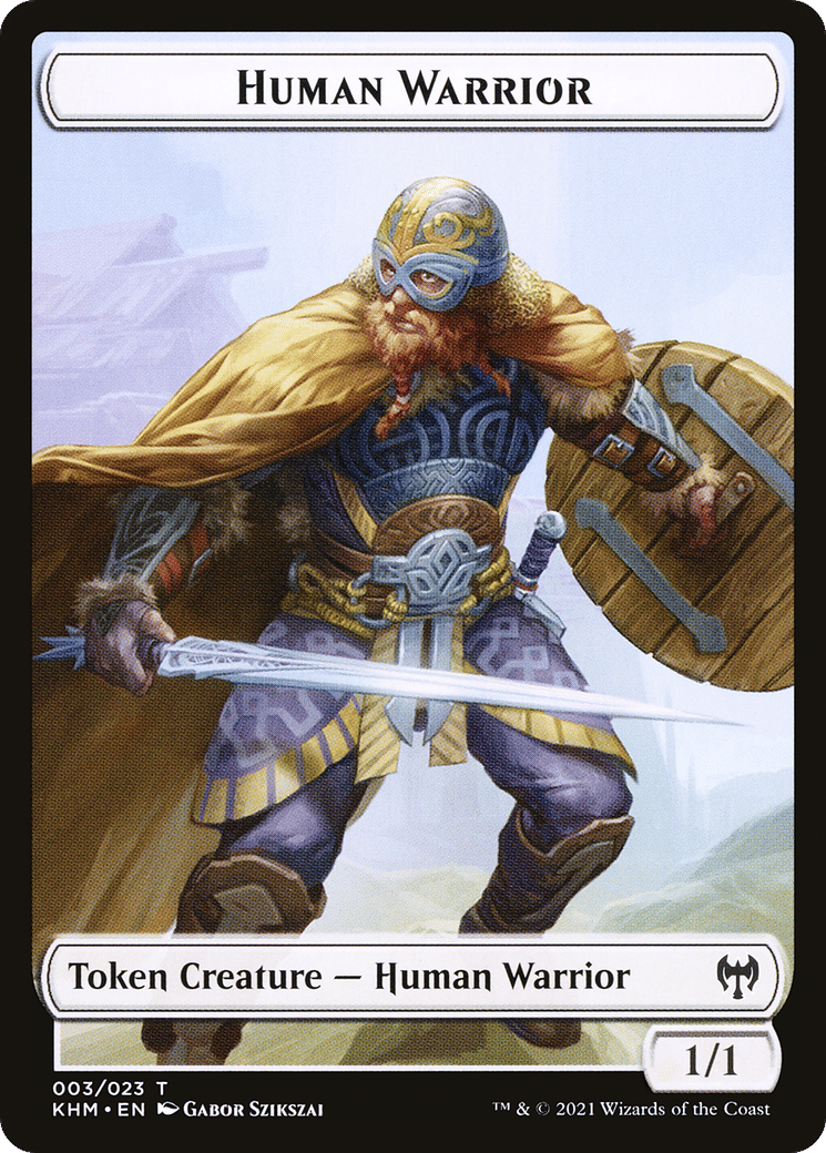 Human Warrior — Kaldheim — Magic: The Gathering