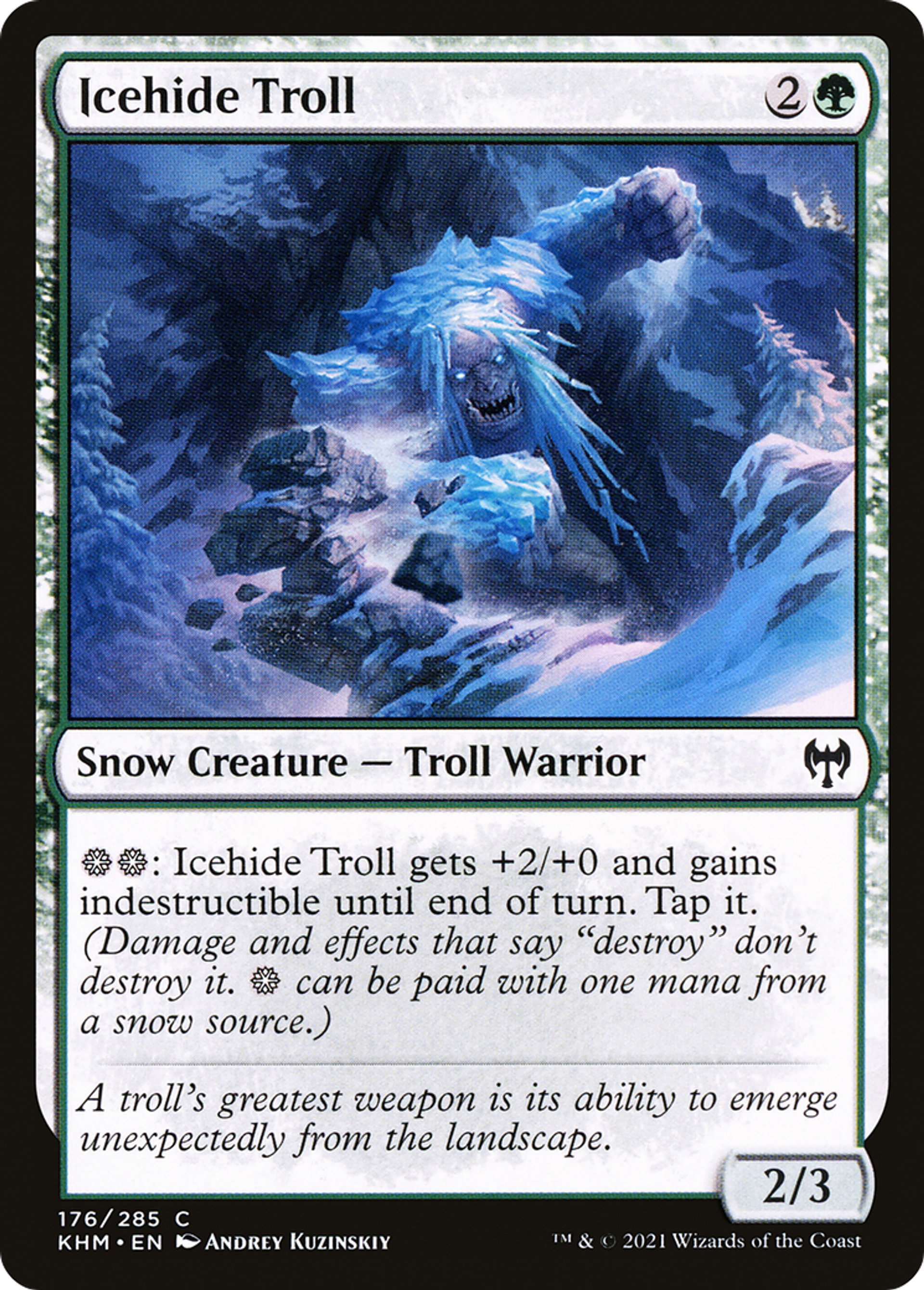 Icehide Troll — Kaldheim — Magic: The Gathering