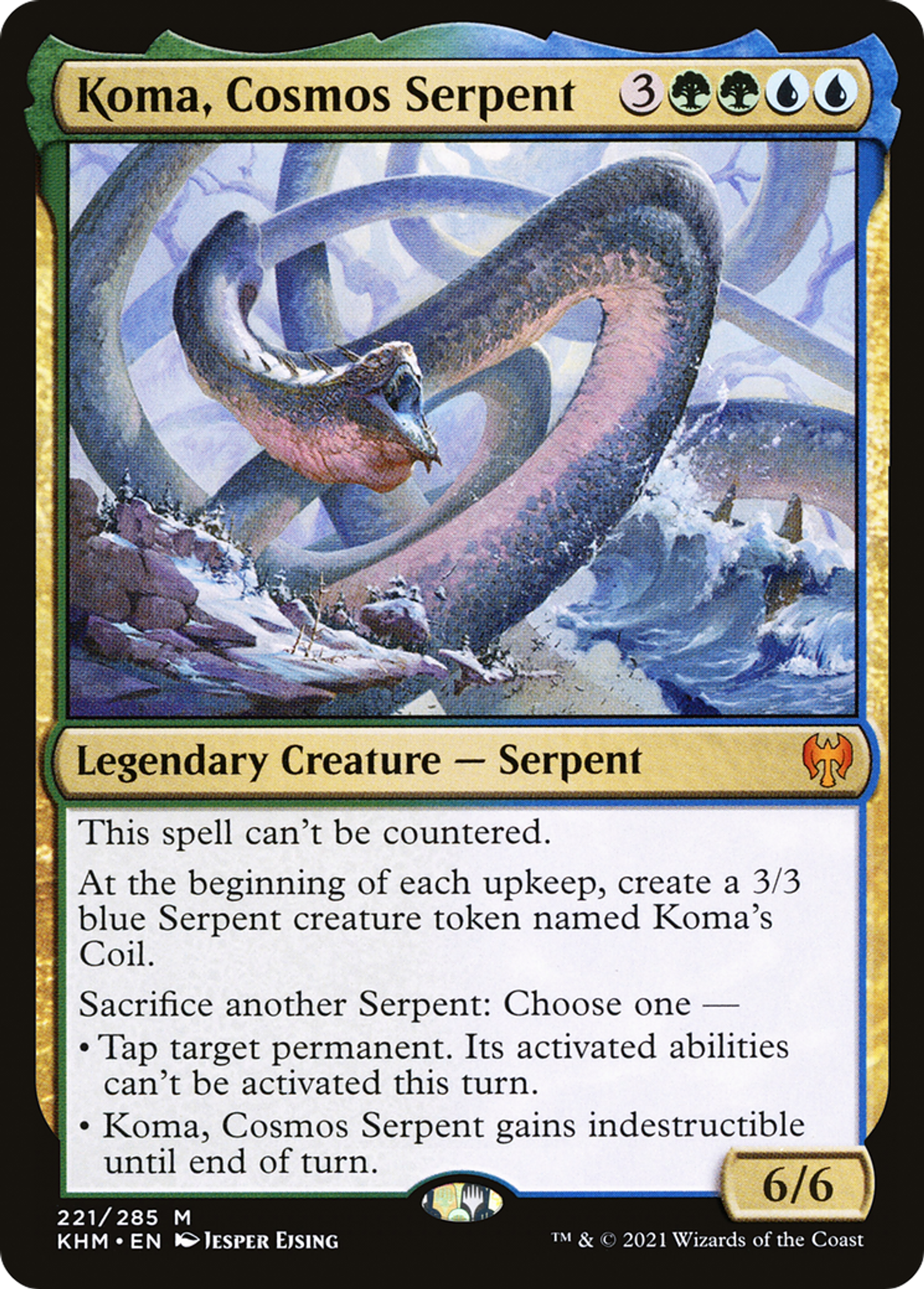 Koma, Cosmos Serpent — Kaldheim — Magic: The Gathering
