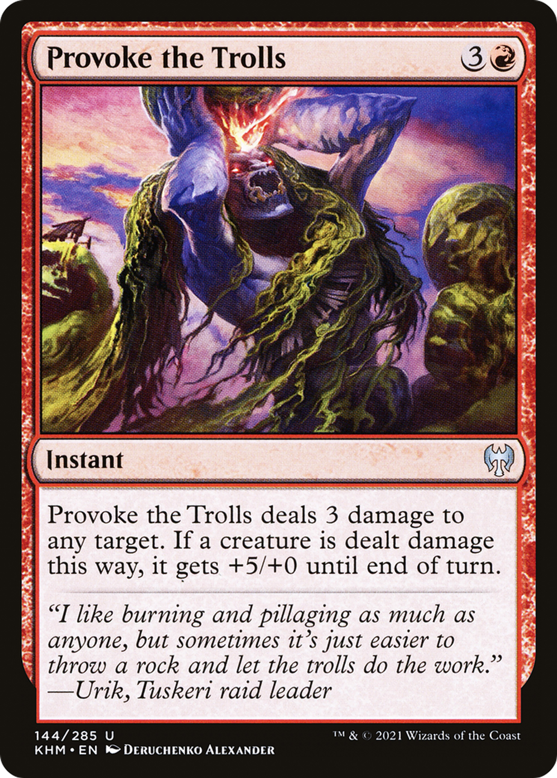 Provoke the Trolls — Kaldheim — Magic: The Gathering