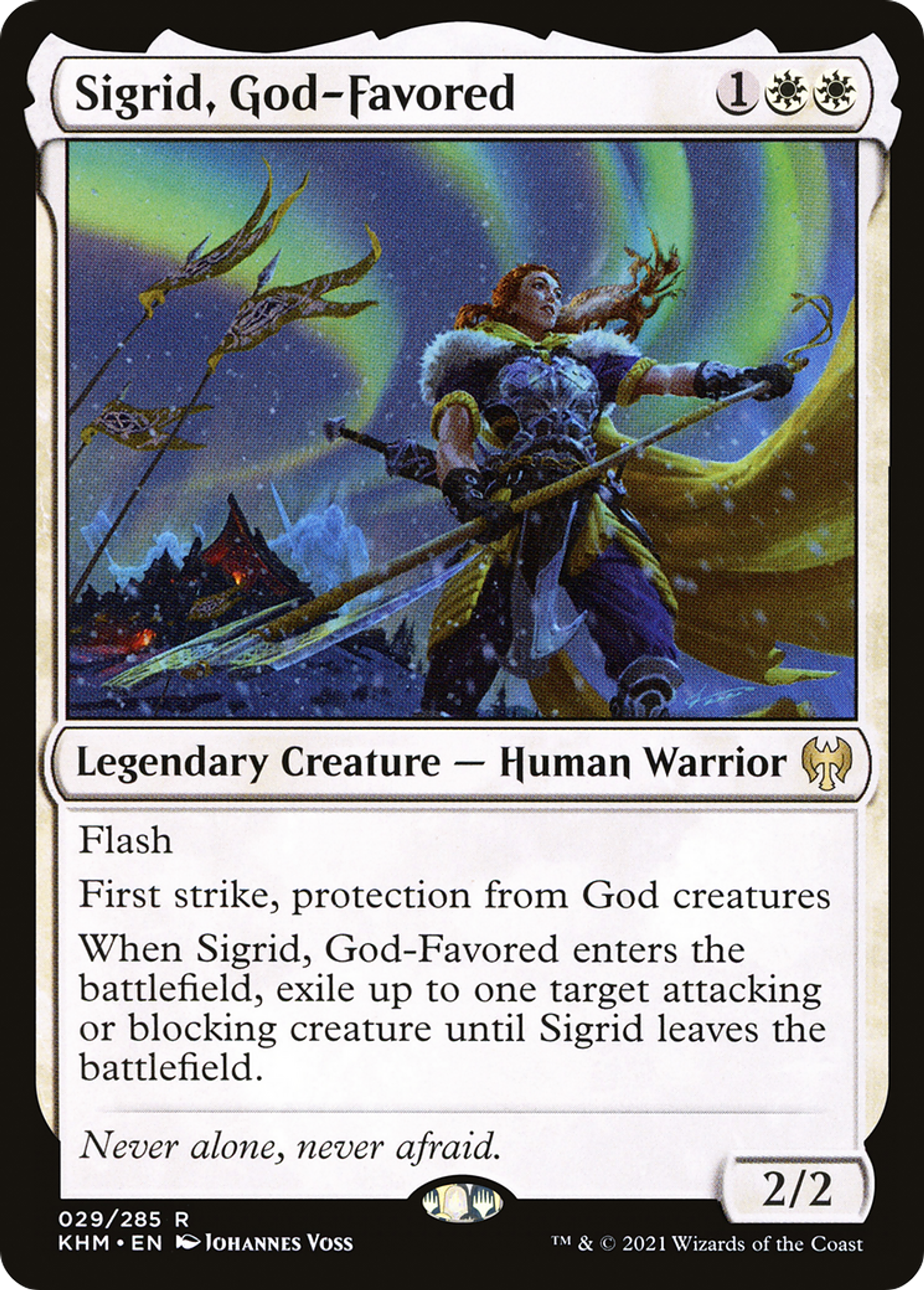 Sigrid, God-Favored — Kaldheim — Magic: The Gathering