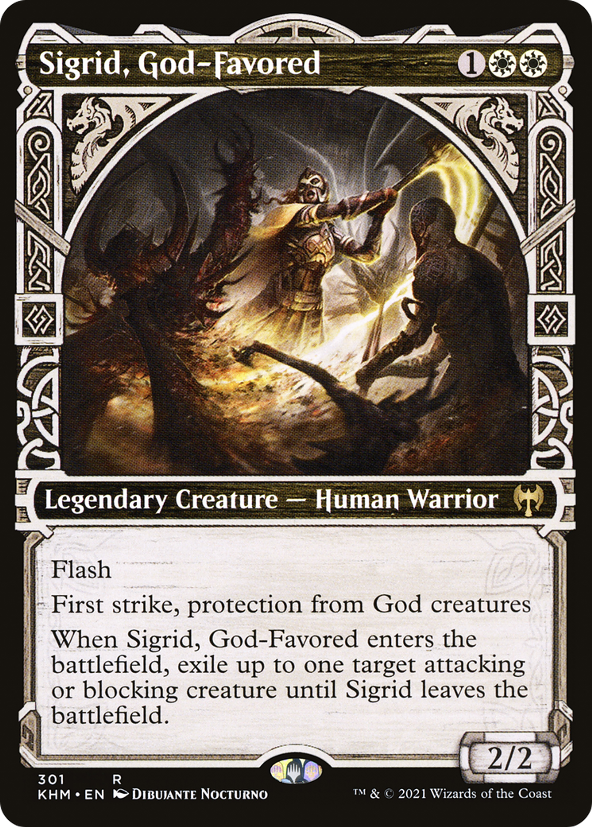 Sigrid, God-Favored — Kaldheim — Magic: The Gathering