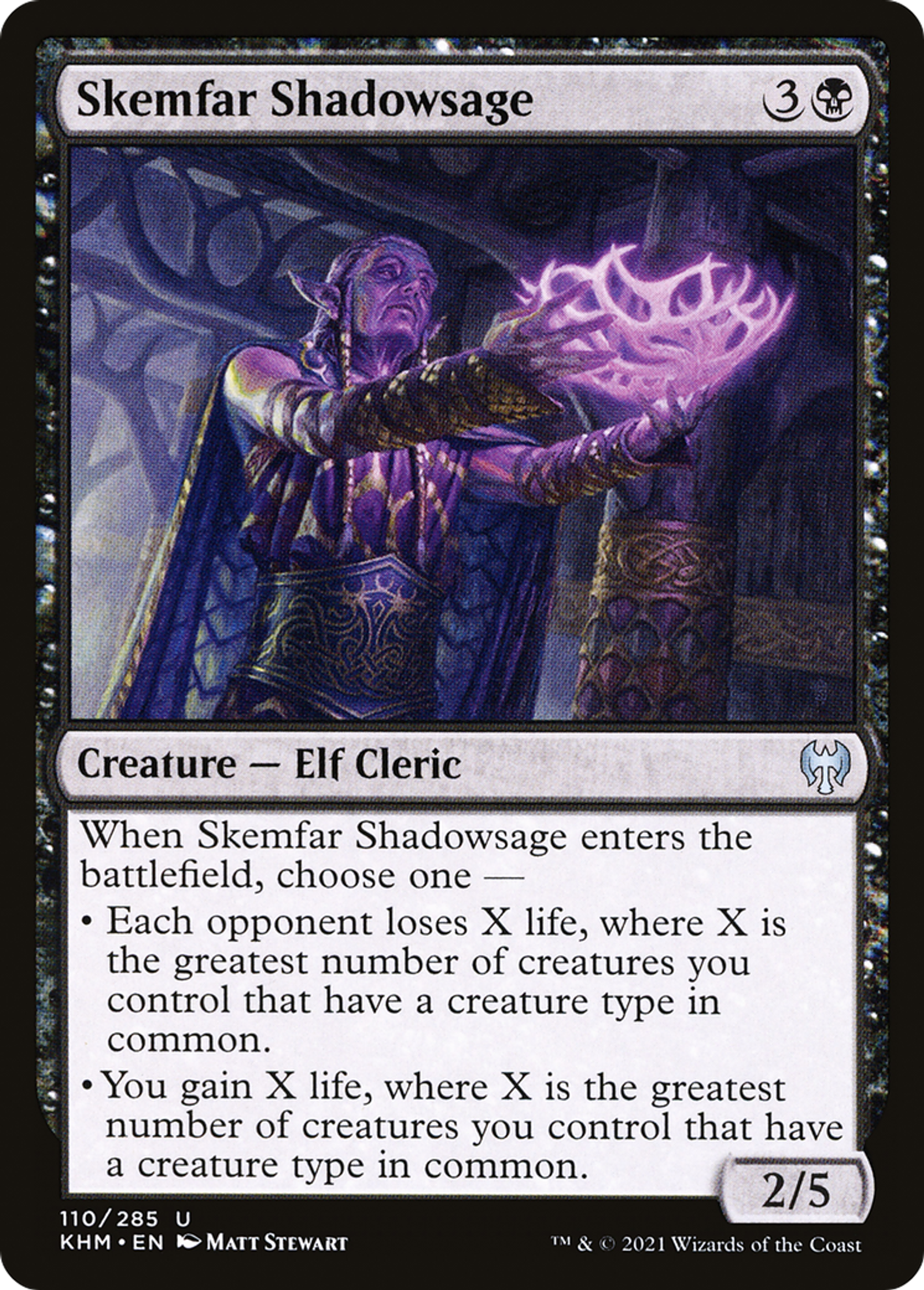 Skemfar Shadowsage — Kaldheim — Magic: The Gathering