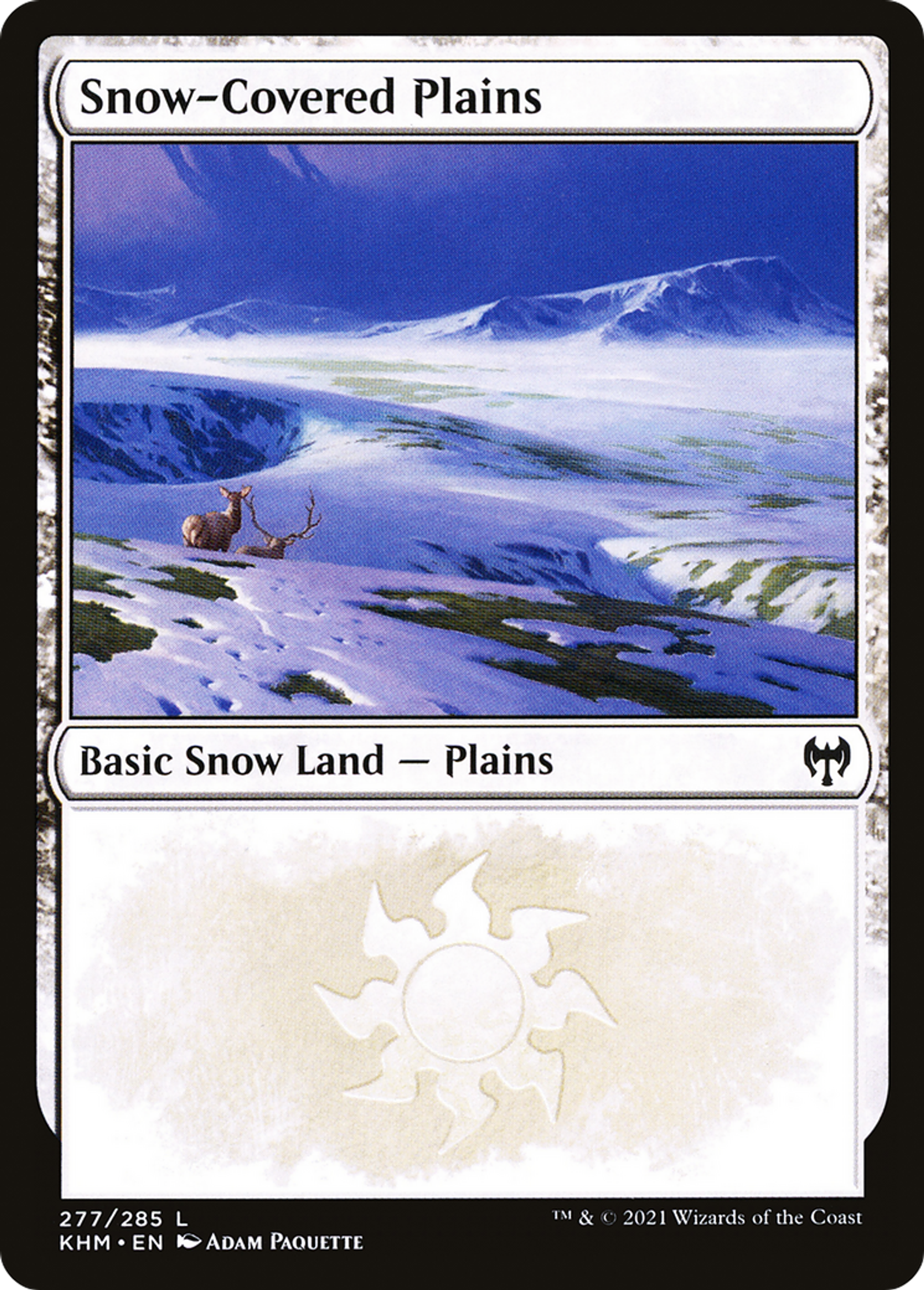 Snow-Covered Plains — Kaldheim — Magic: The Gathering