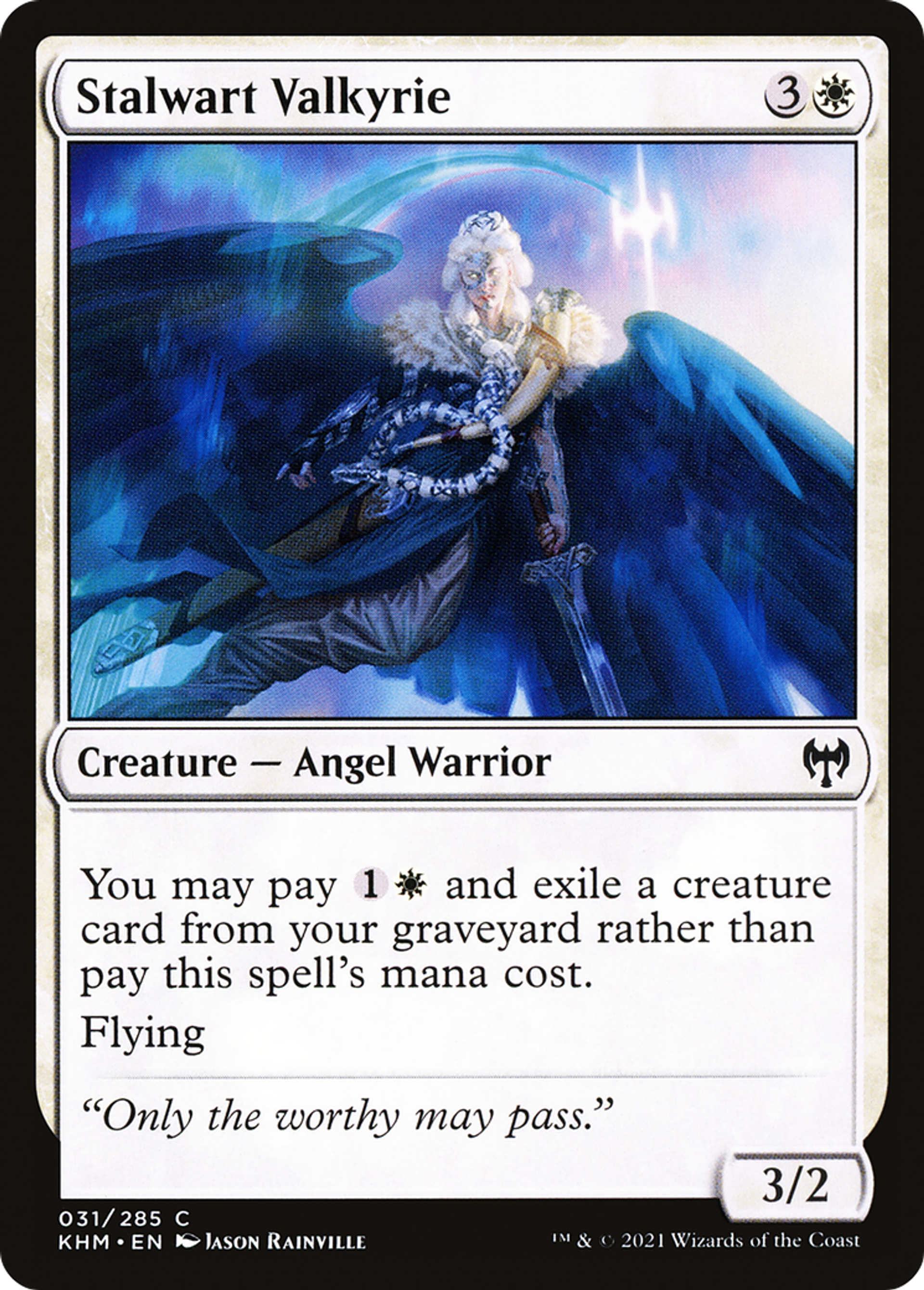 Stalwart Valkyrie — Kaldheim — Magic: The Gathering
