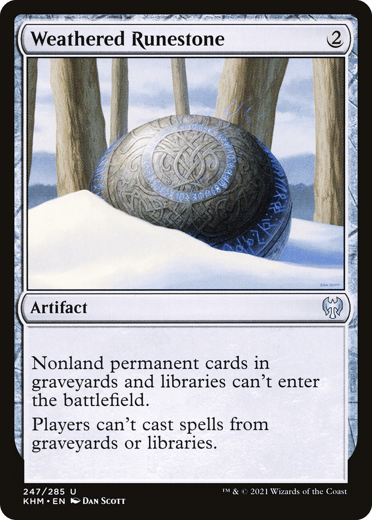 Weathered Runestone — Kaldheim — Magic: The Gathering