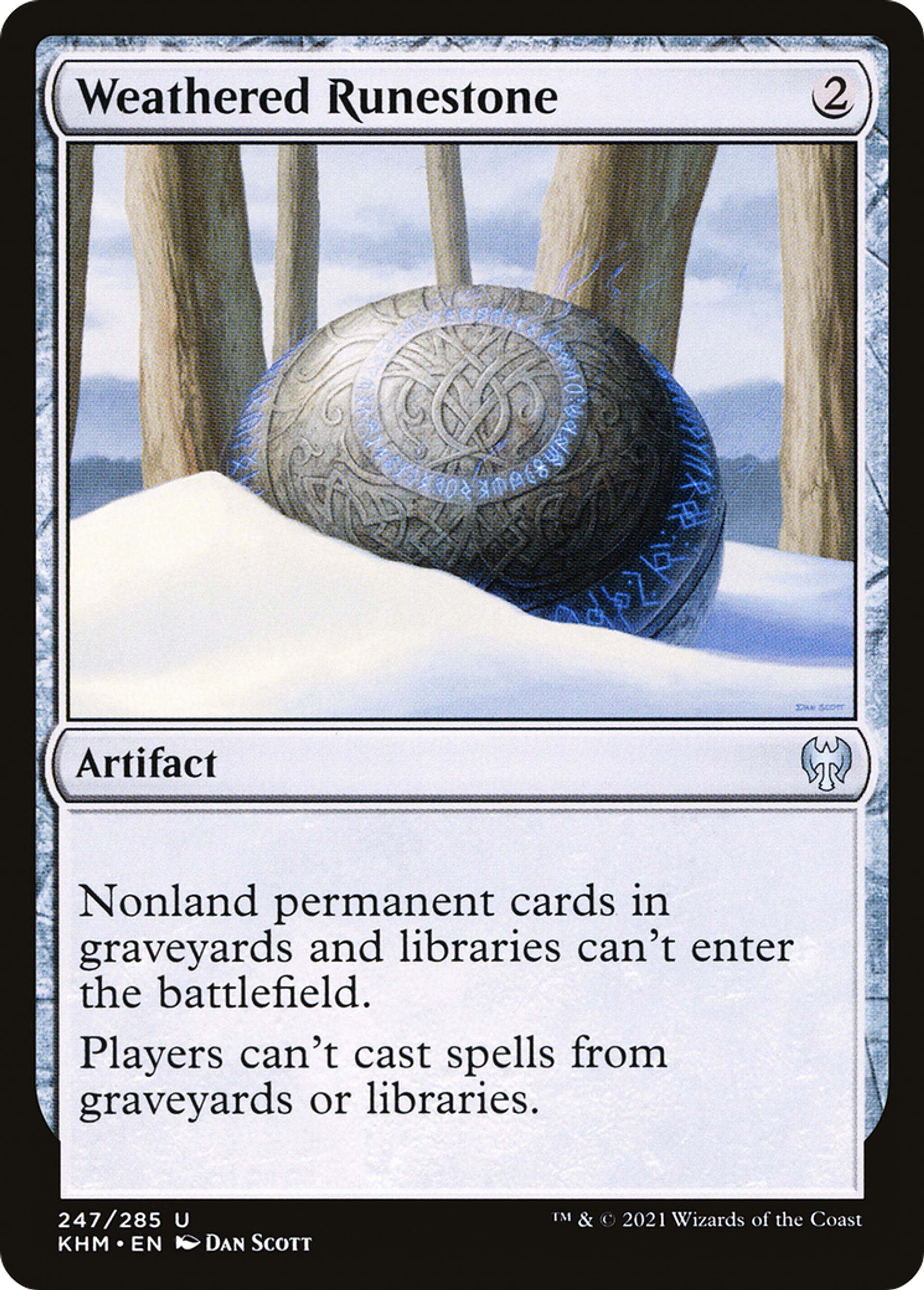 Weathered Runestone — Kaldheim — Magic: The Gathering