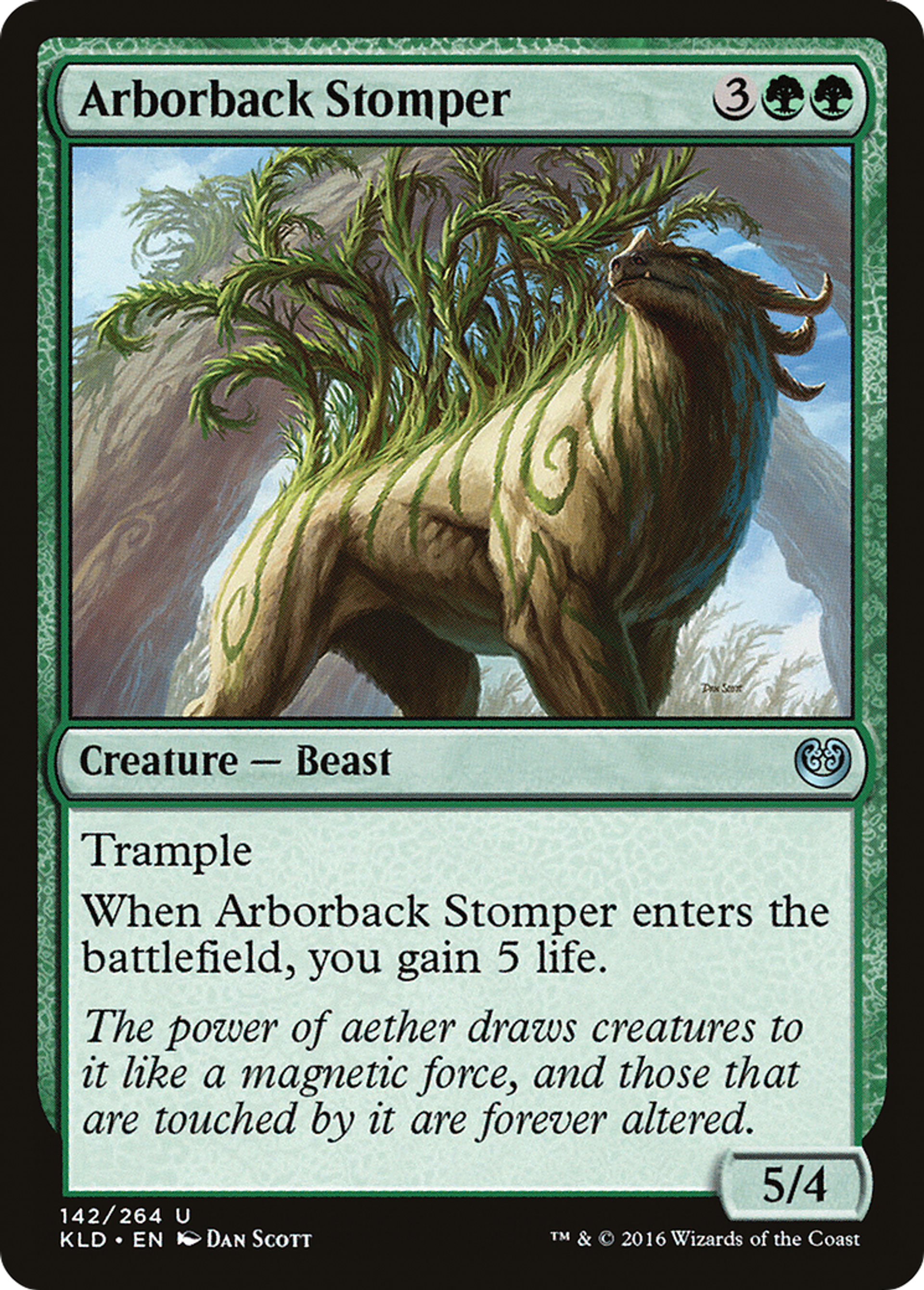 Piétineur à dos arboré — Kaladesh — Magic: The Gathering
