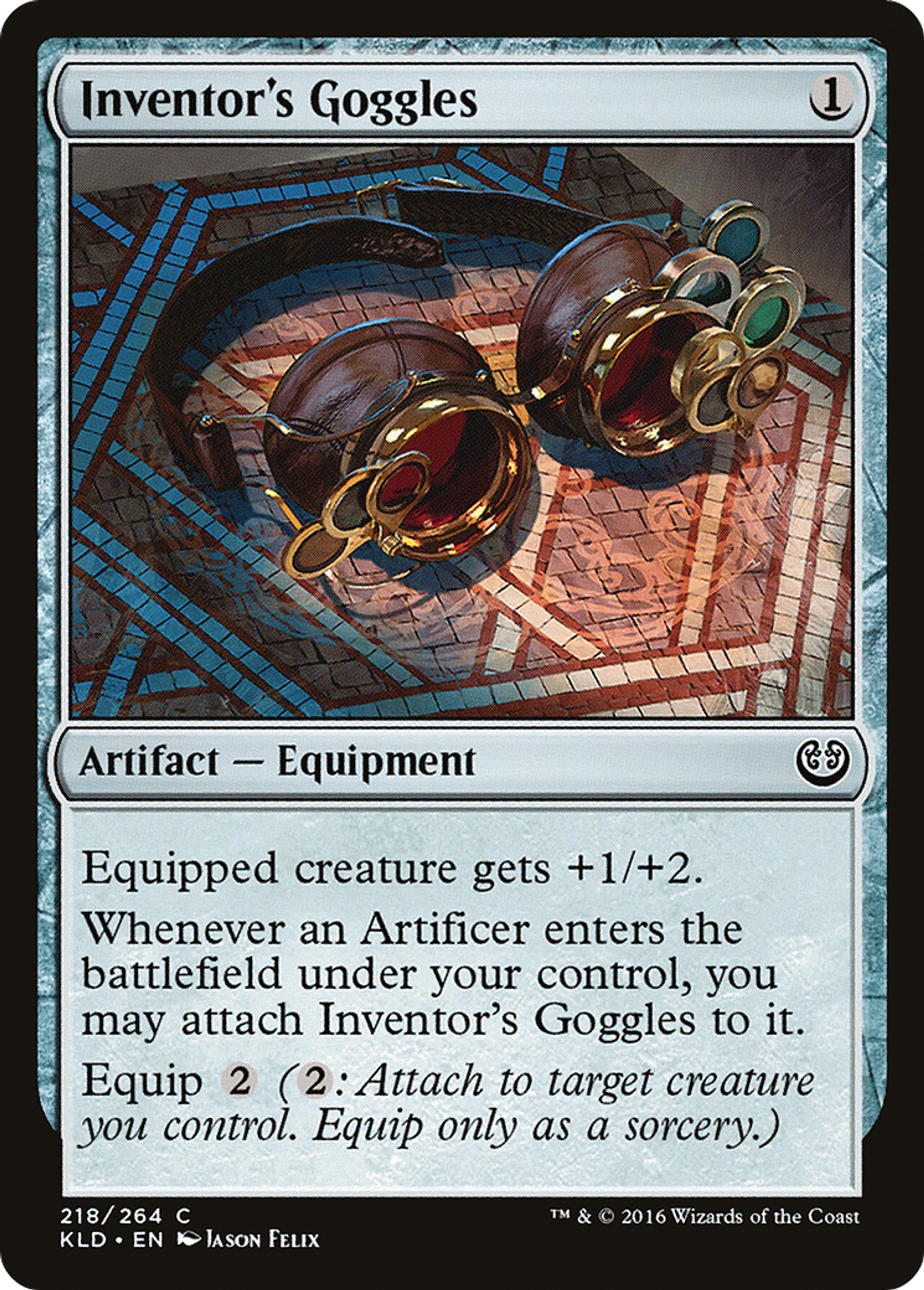 Inventor's Goggles — Kaladesh — Magic: The Gathering