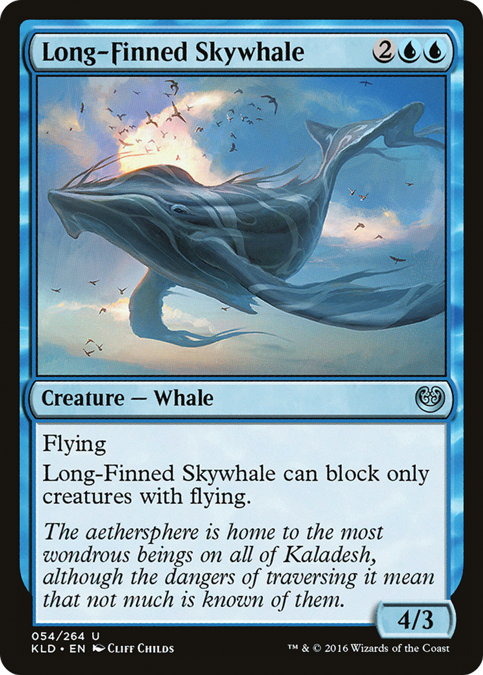 Long-Finned Skywhale — Kaladesh — Magic: The Gathering