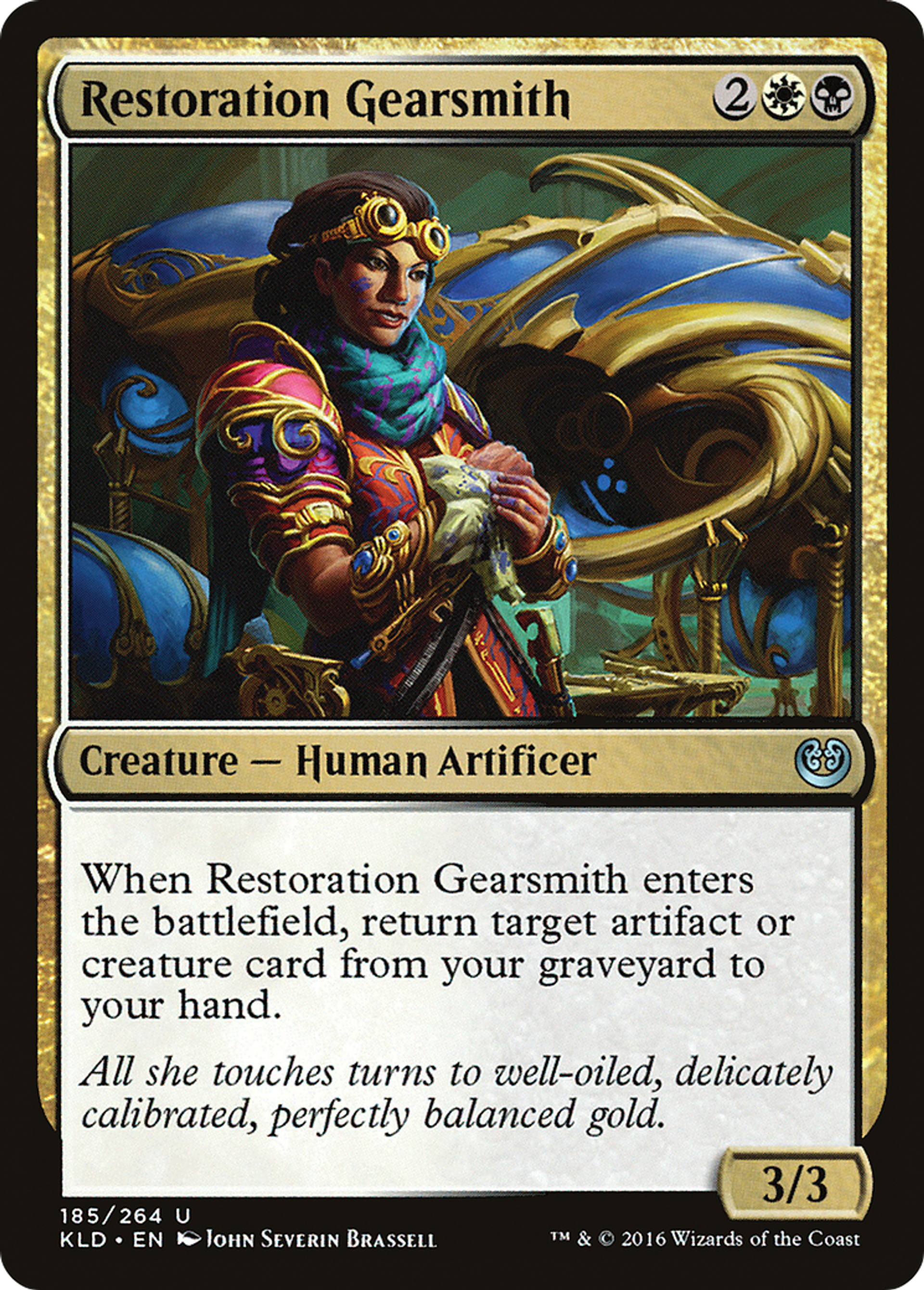 Restoration Gearsmith — Kaladesh — Magic: The Gathering