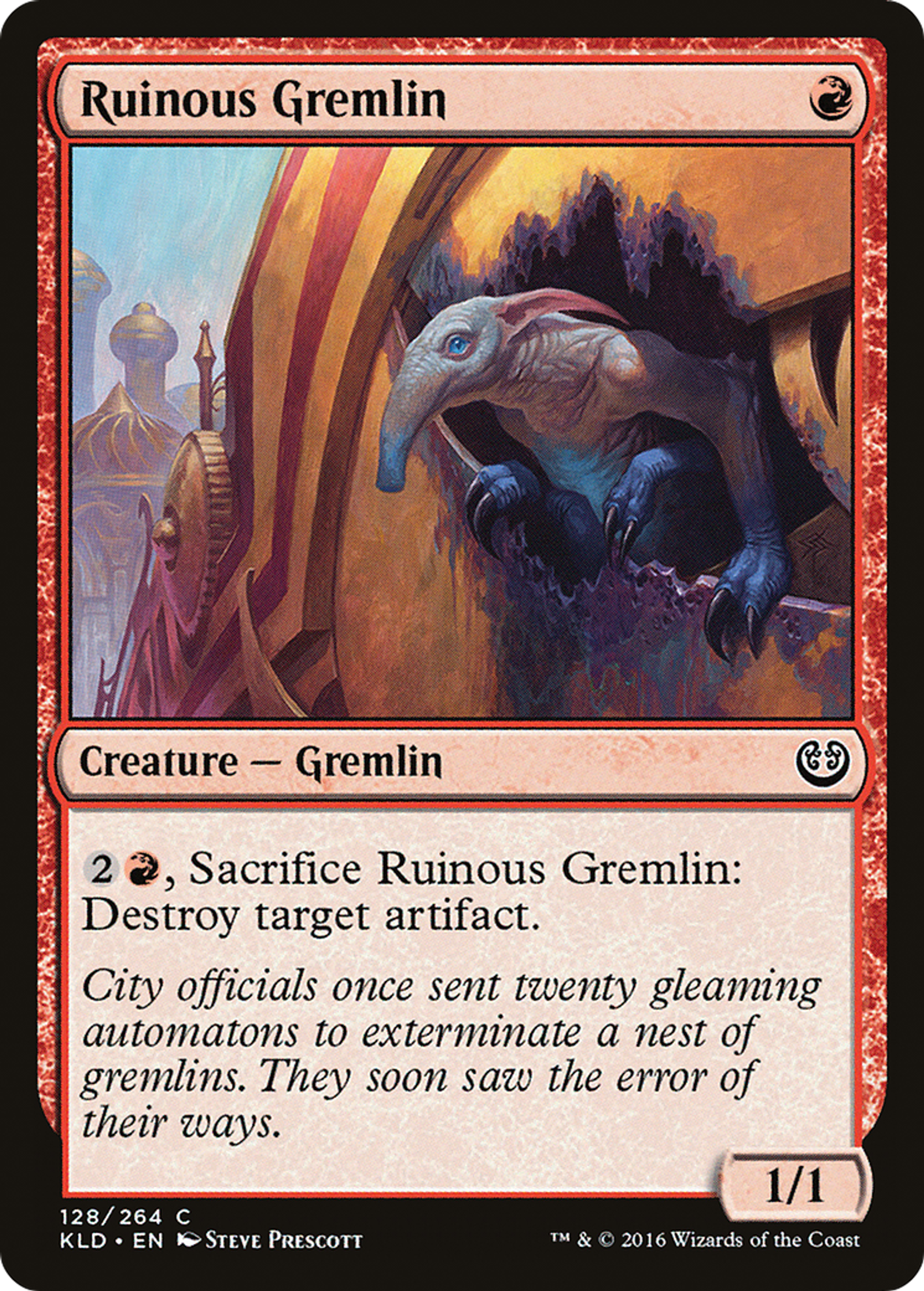 Gremlin ruineux — Kaladesh — Magic: The Gathering