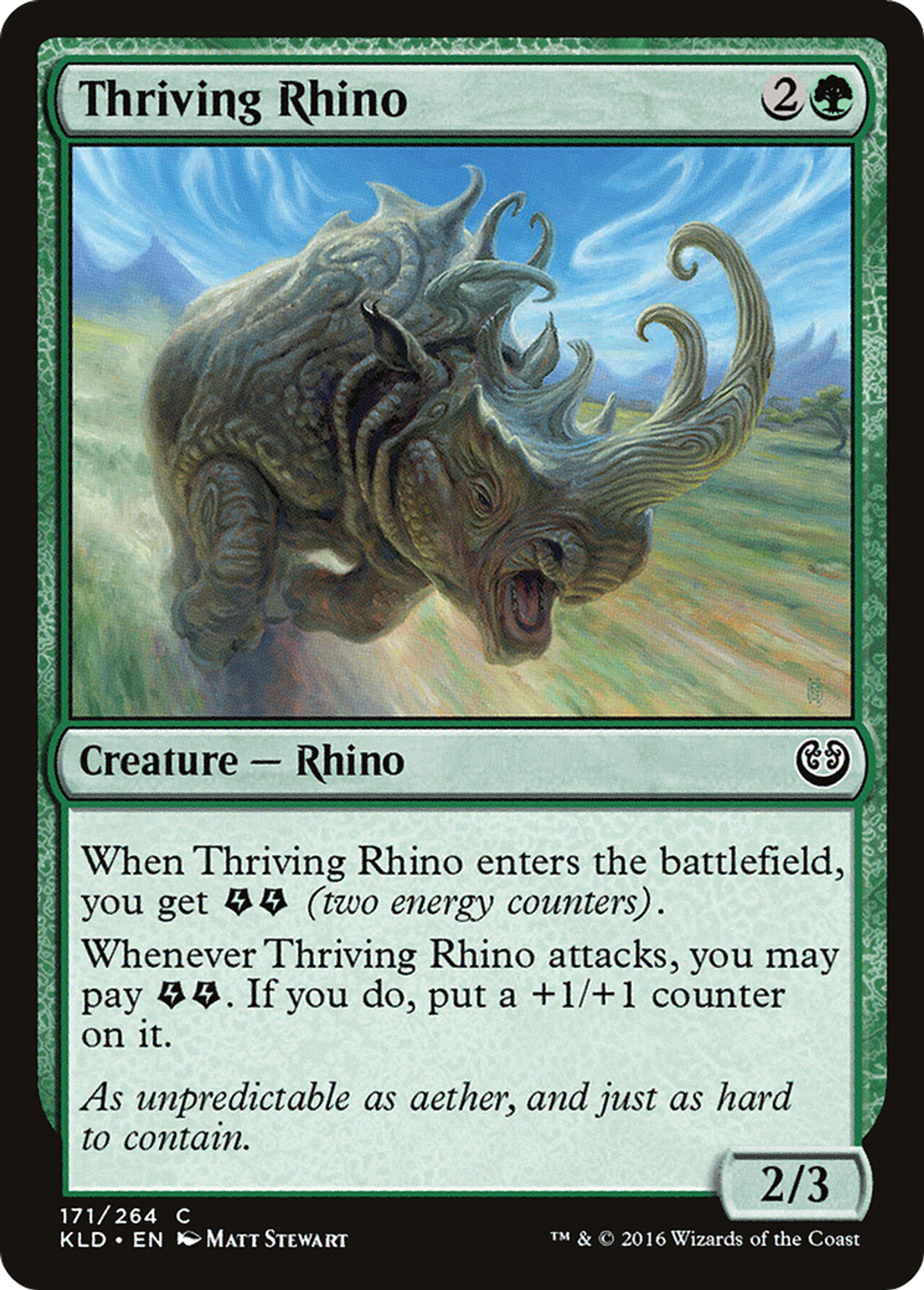 Thriving Rhino — Kaladesh — Magic: The Gathering