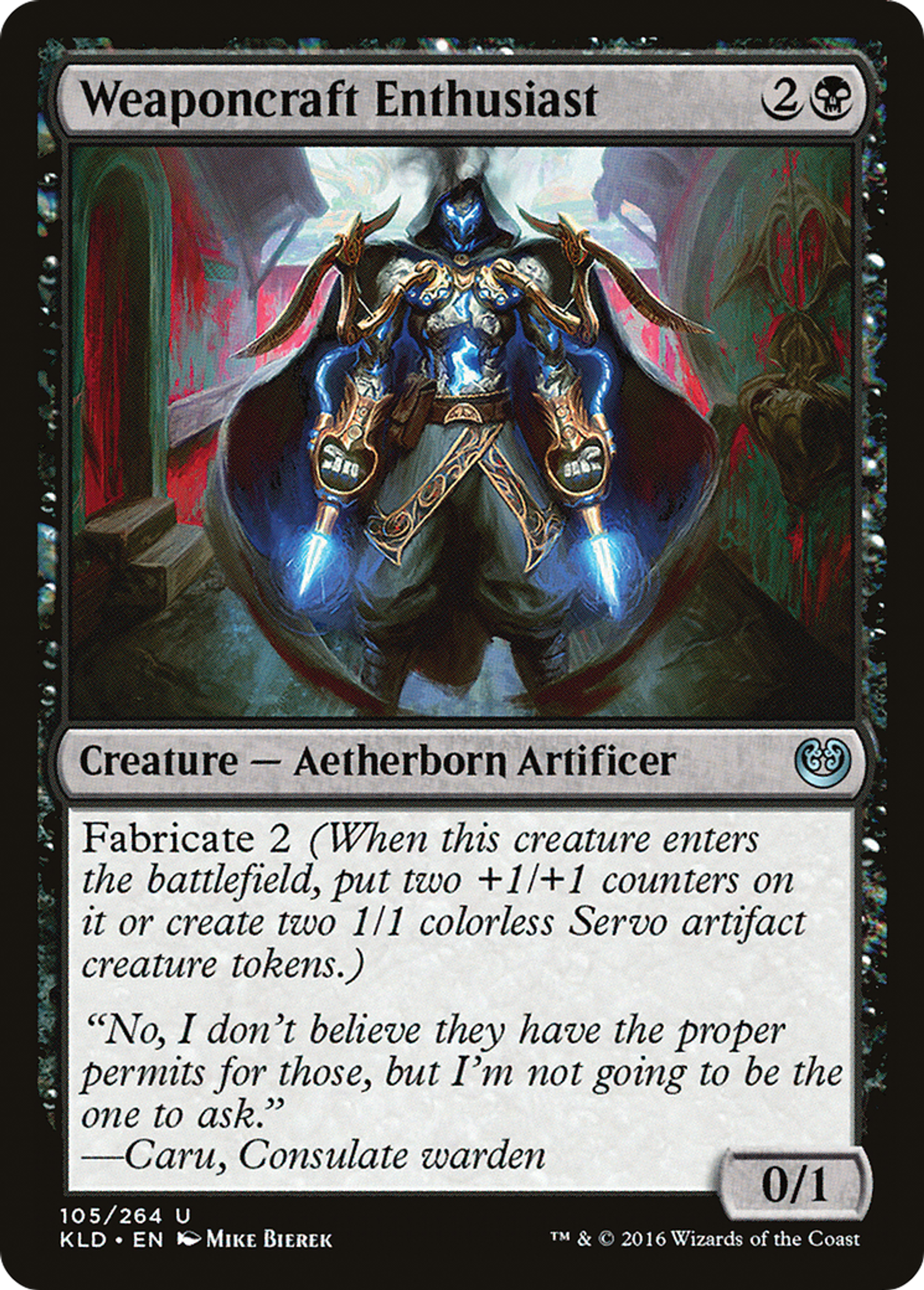 Weaponcraft Enthusiast — Kaladesh — Magic: The Gathering