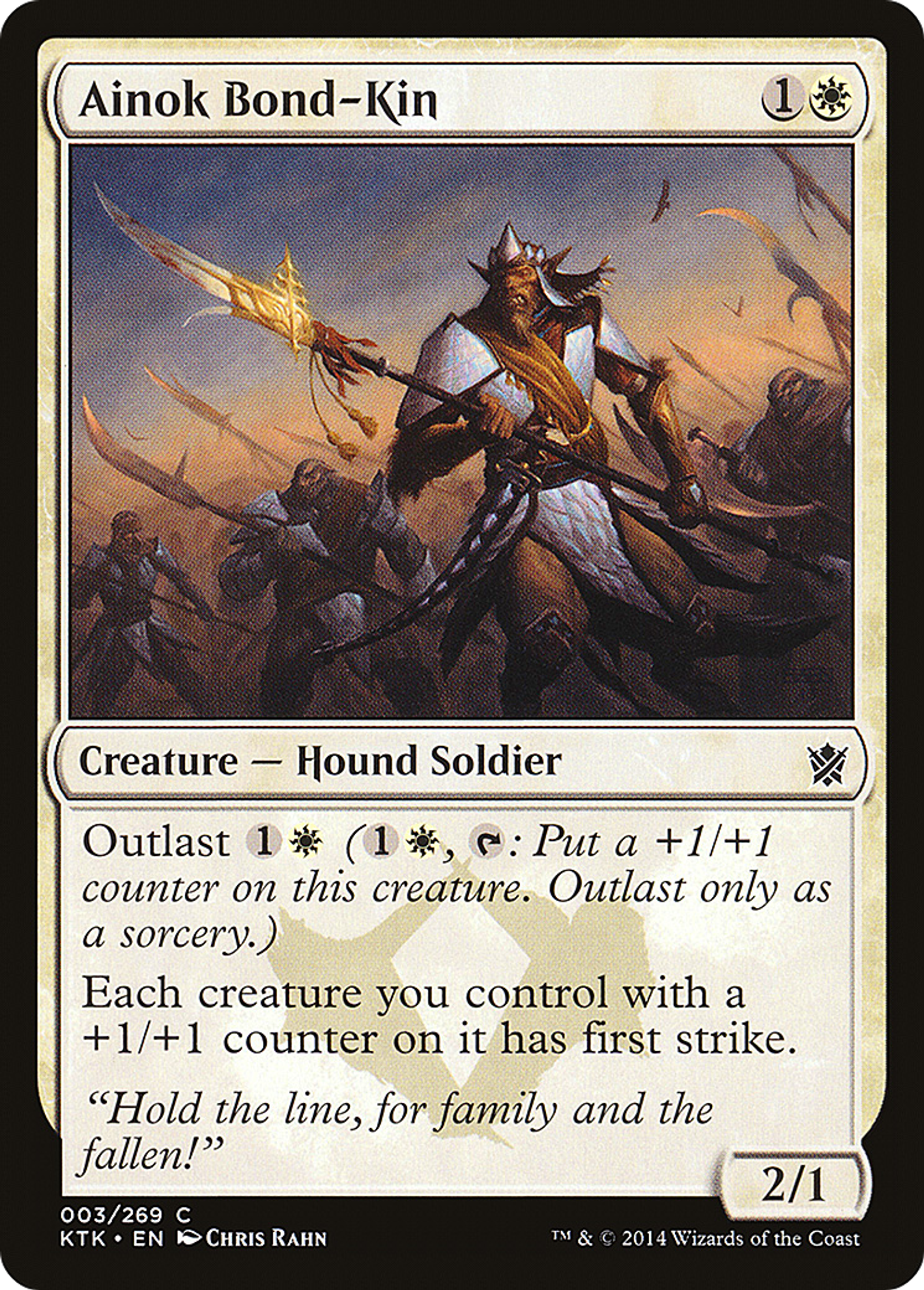Ainok Bond-Kin — Khans of Tarkir — Magic: The Gathering