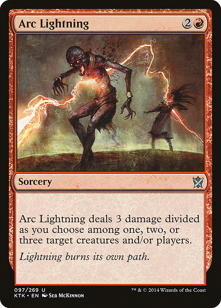 Arc Lightning — Khans of Tarkir — Magic: The Gathering