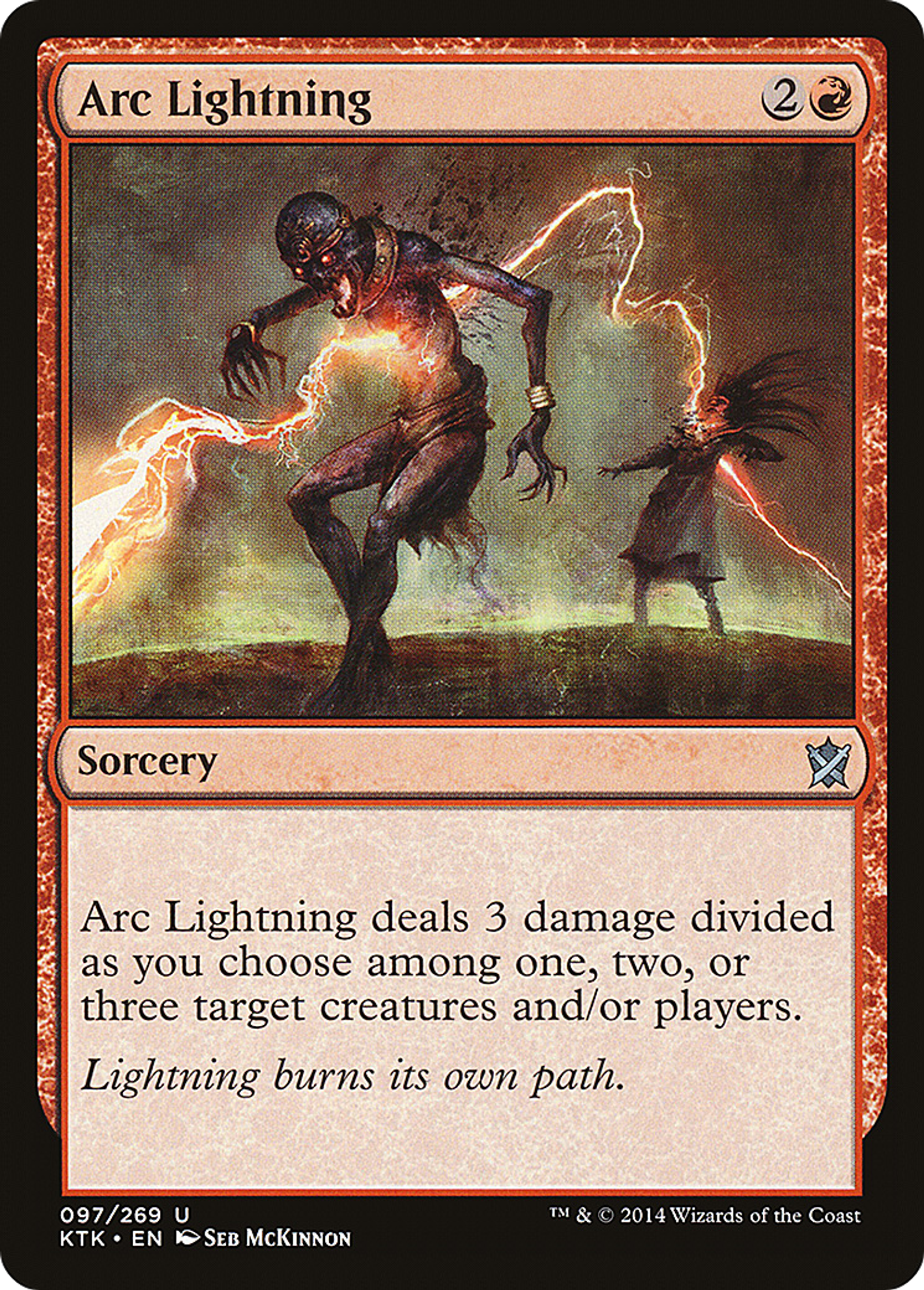 Arc Lightning — Khans of Tarkir — Magic: The Gathering