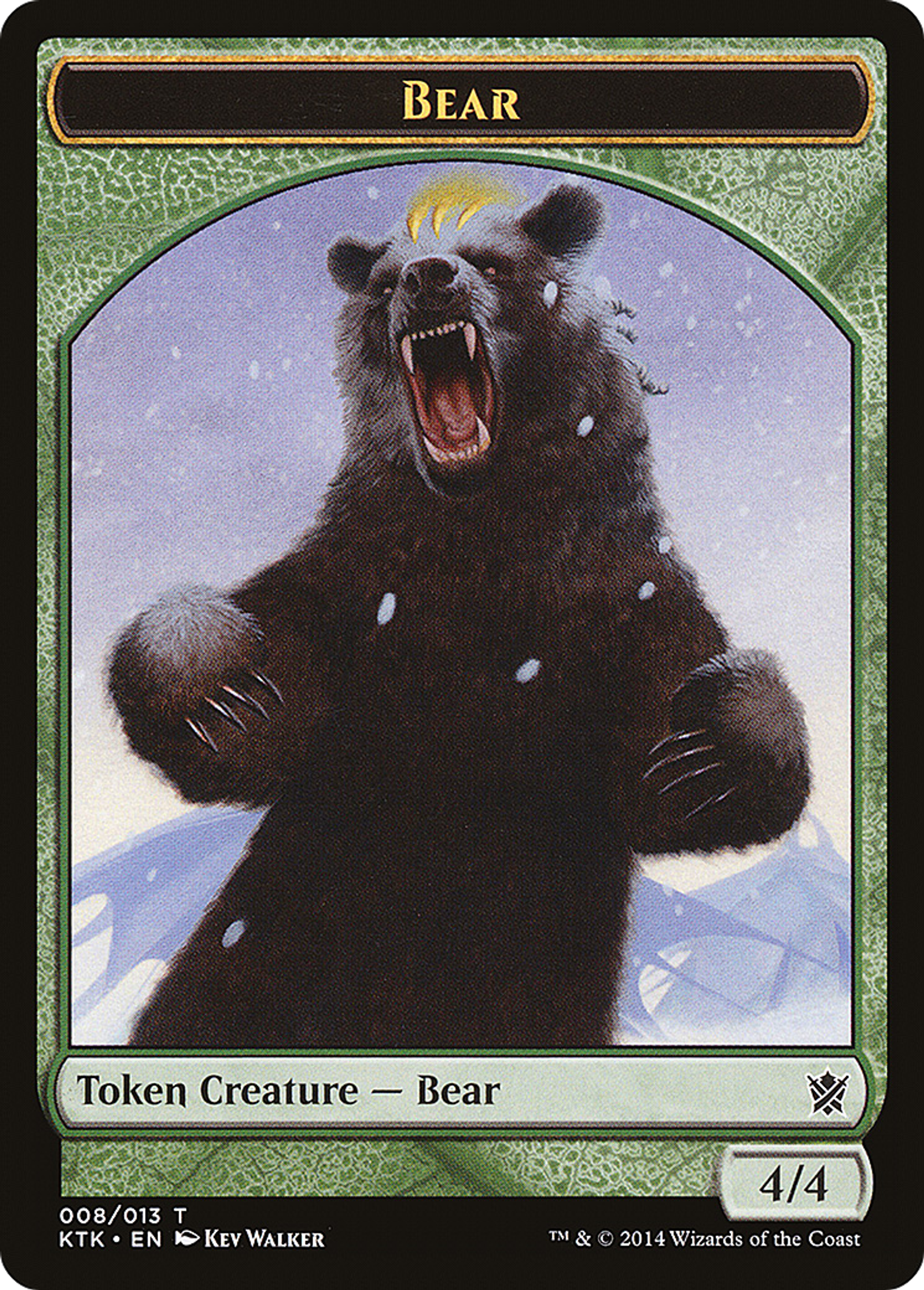 Bear — Khans of Tarkir — Magic: The Gathering
