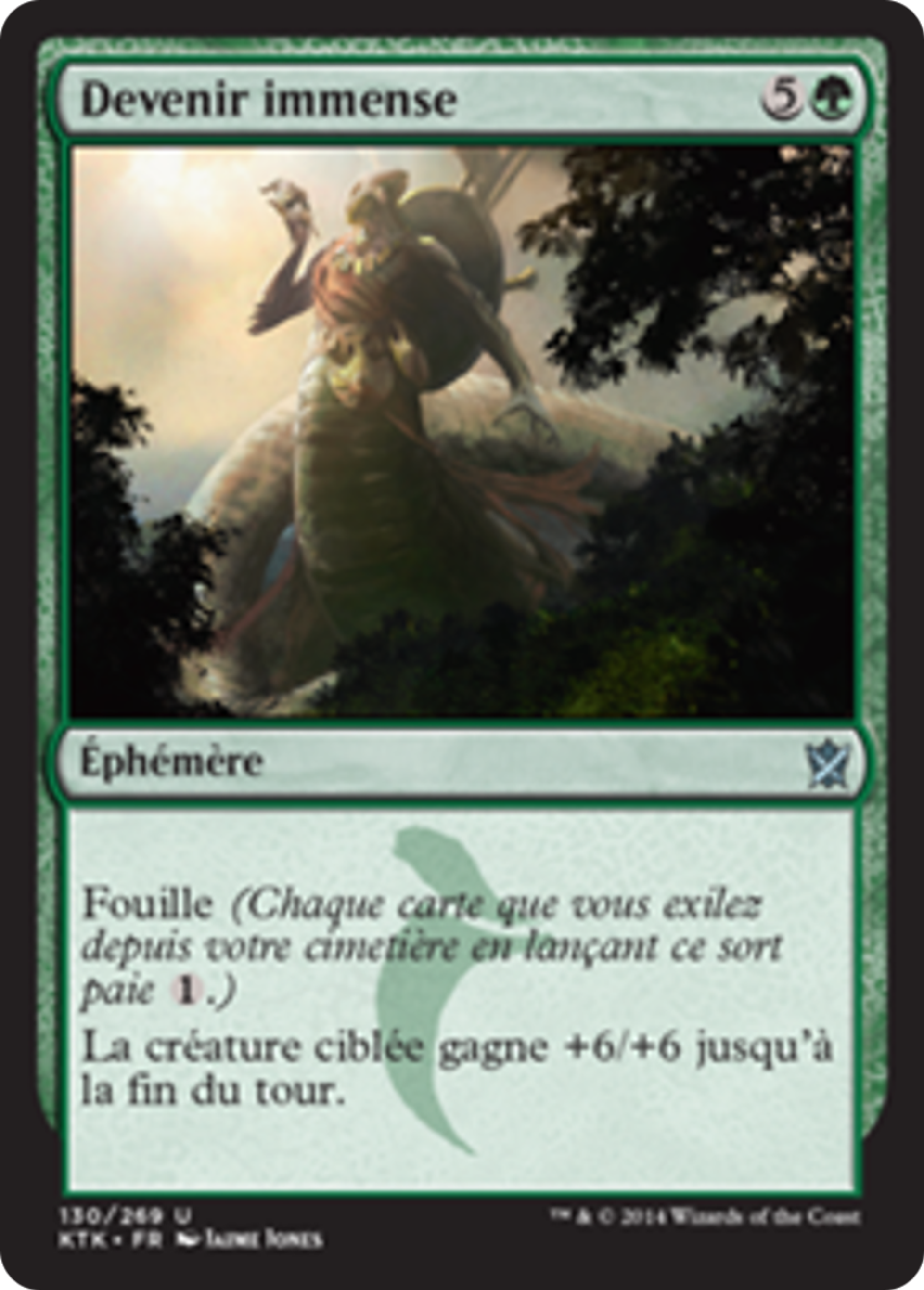 Devenir immense — Khans of Tarkir — Magic: The Gathering