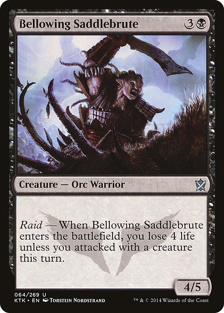 Bellowing Saddlebrute — Khans of Tarkir — Magic: The Gathering