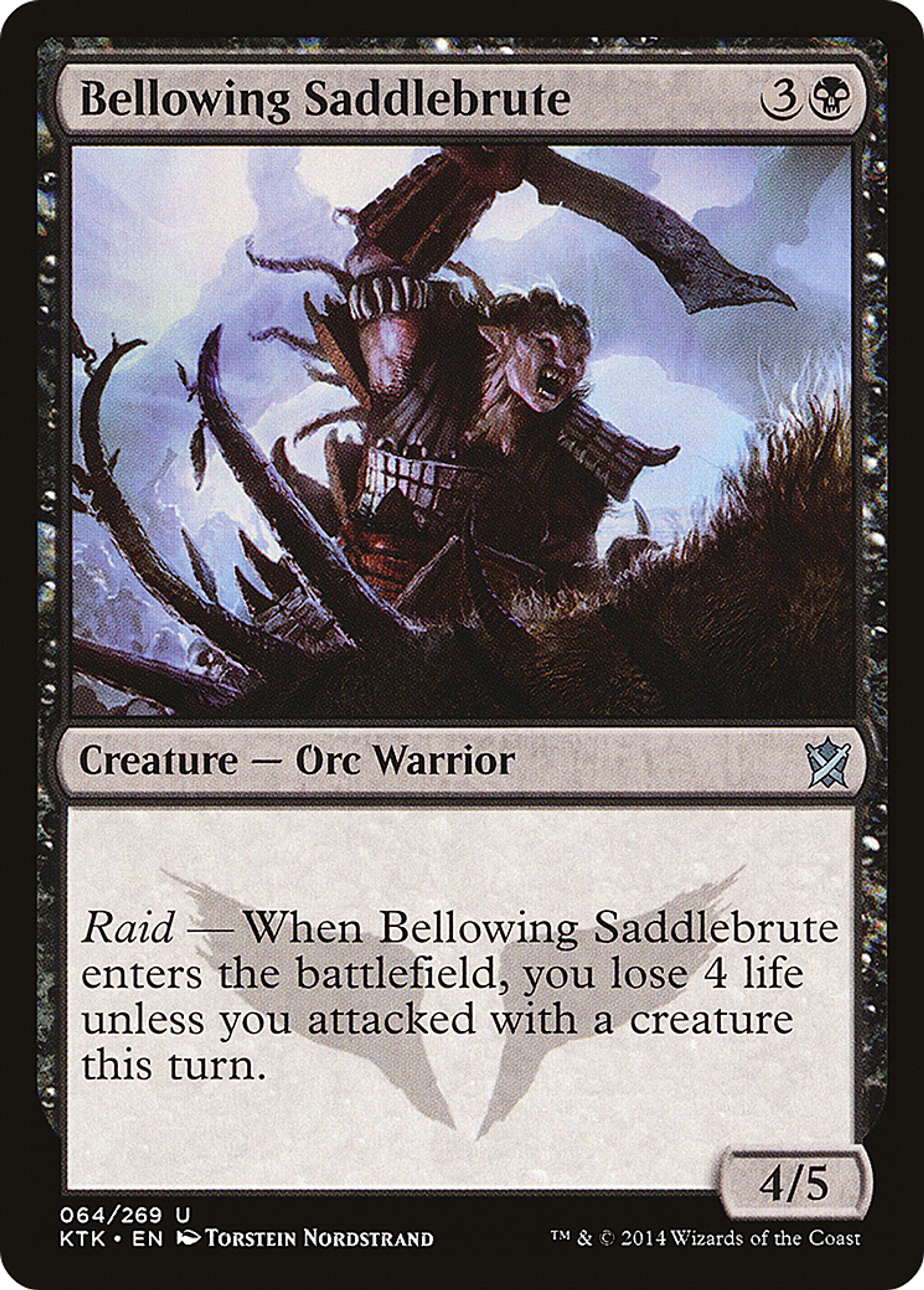 Bellowing Saddlebrute — Khans of Tarkir — Magic: The Gathering