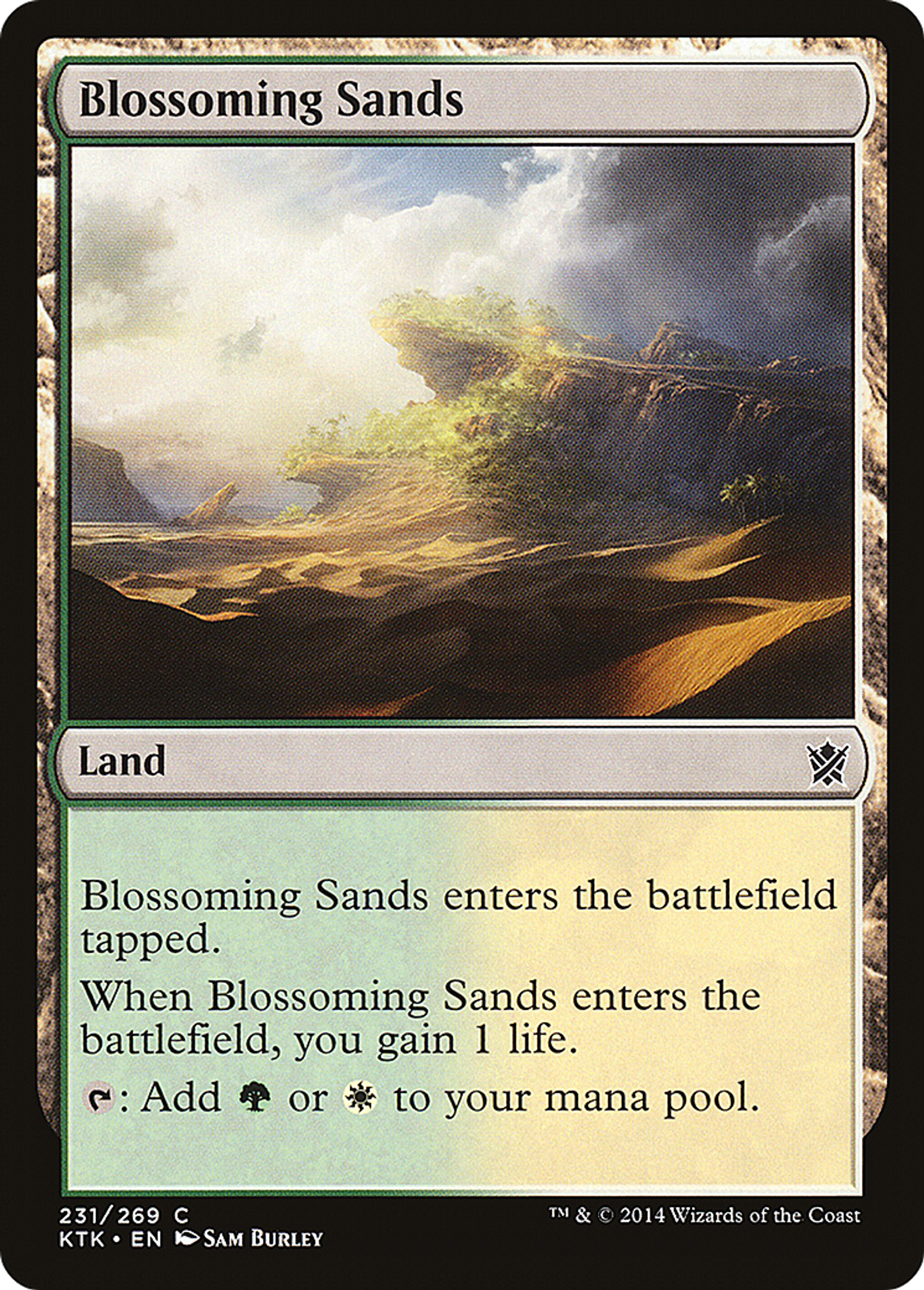 Blossoming Sands — Khans of Tarkir — Magic: The Gathering