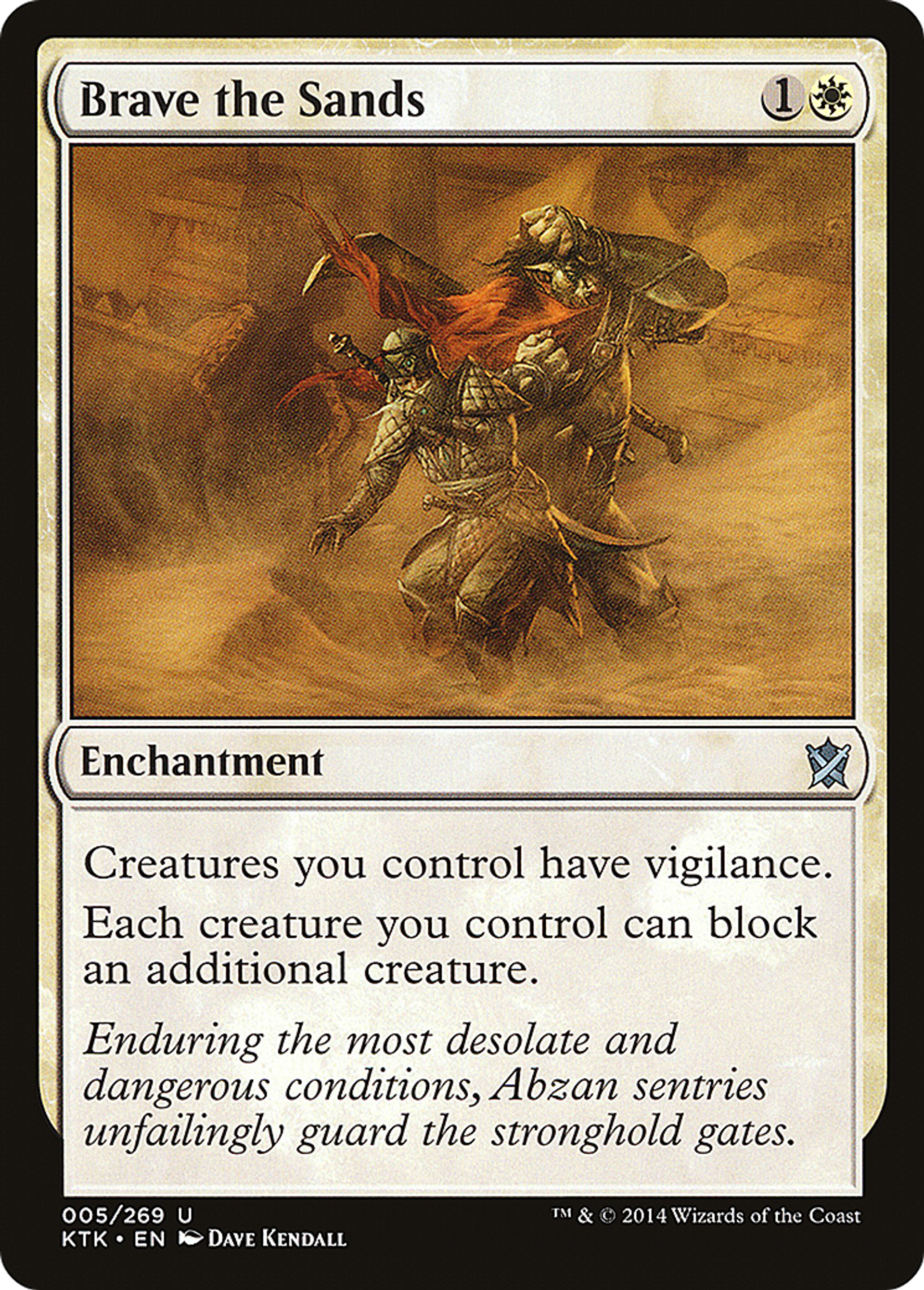Brave the Sands — Khans of Tarkir — Magic: The Gathering