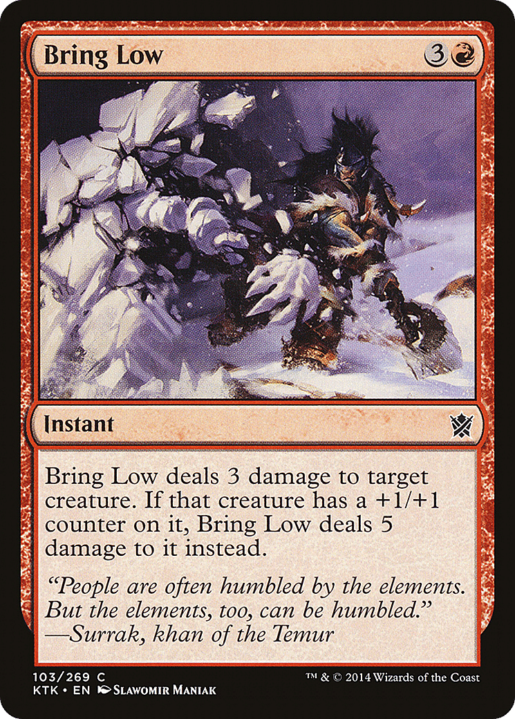 Bring Low — Khans of Tarkir — Magic: The Gathering