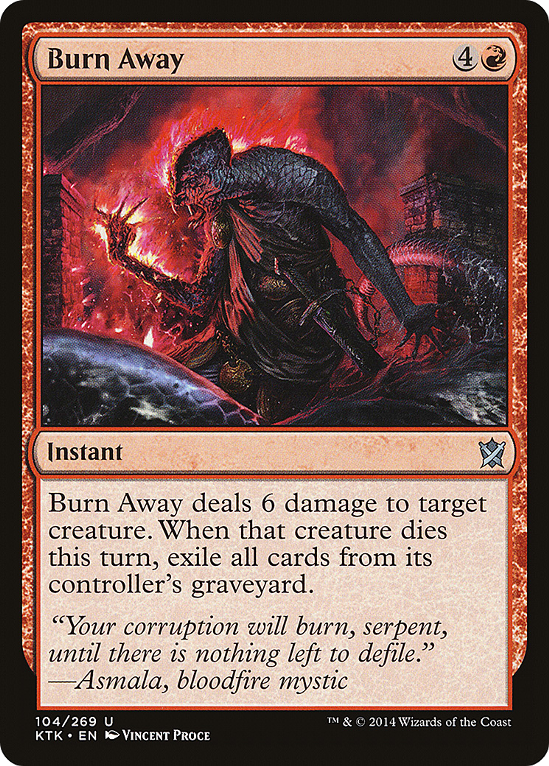 Burn Away — Khans of Tarkir — Magic: The Gathering