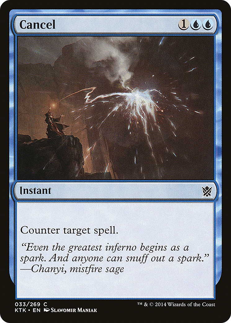 Cancel — Khans of Tarkir — Magic: The Gathering